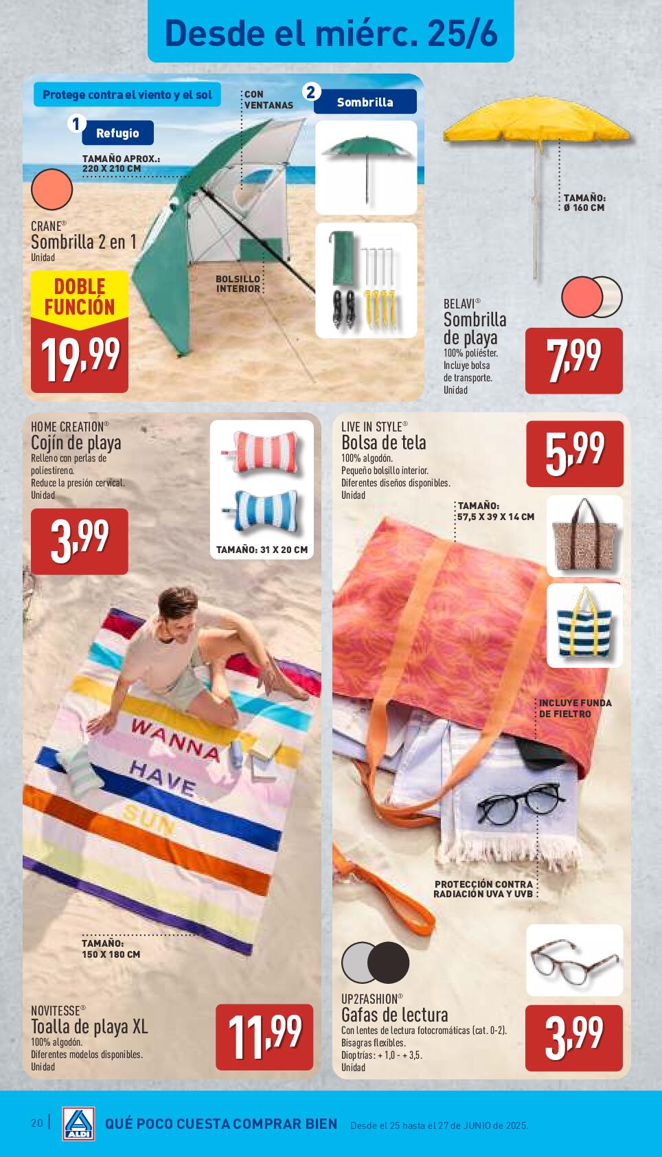 Qué poco cuesta disfrutar del verano Aldi. Página 20