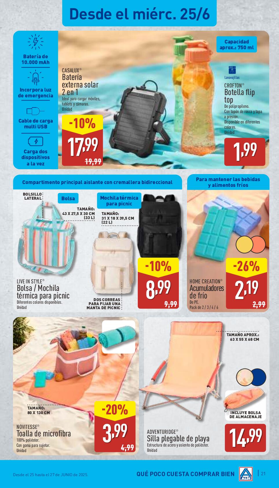 Qué poco cuesta disfrutar del verano Aldi. Página 21