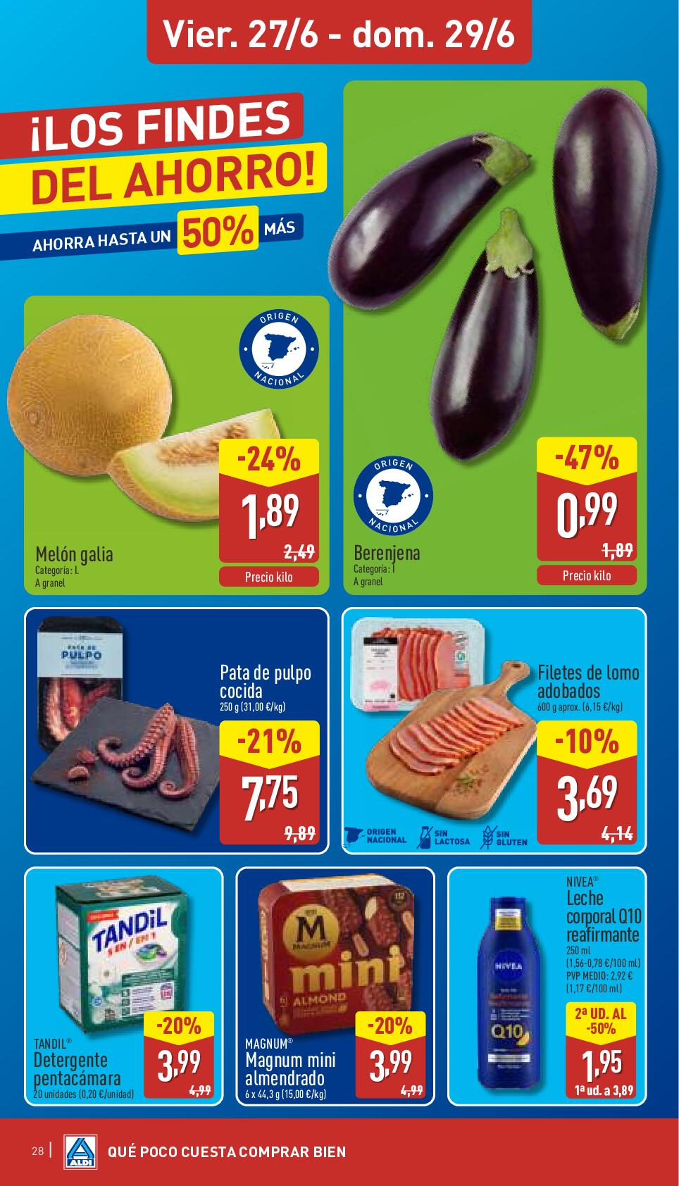 Qué poco cuesta disfrutar del verano Aldi. Página 28