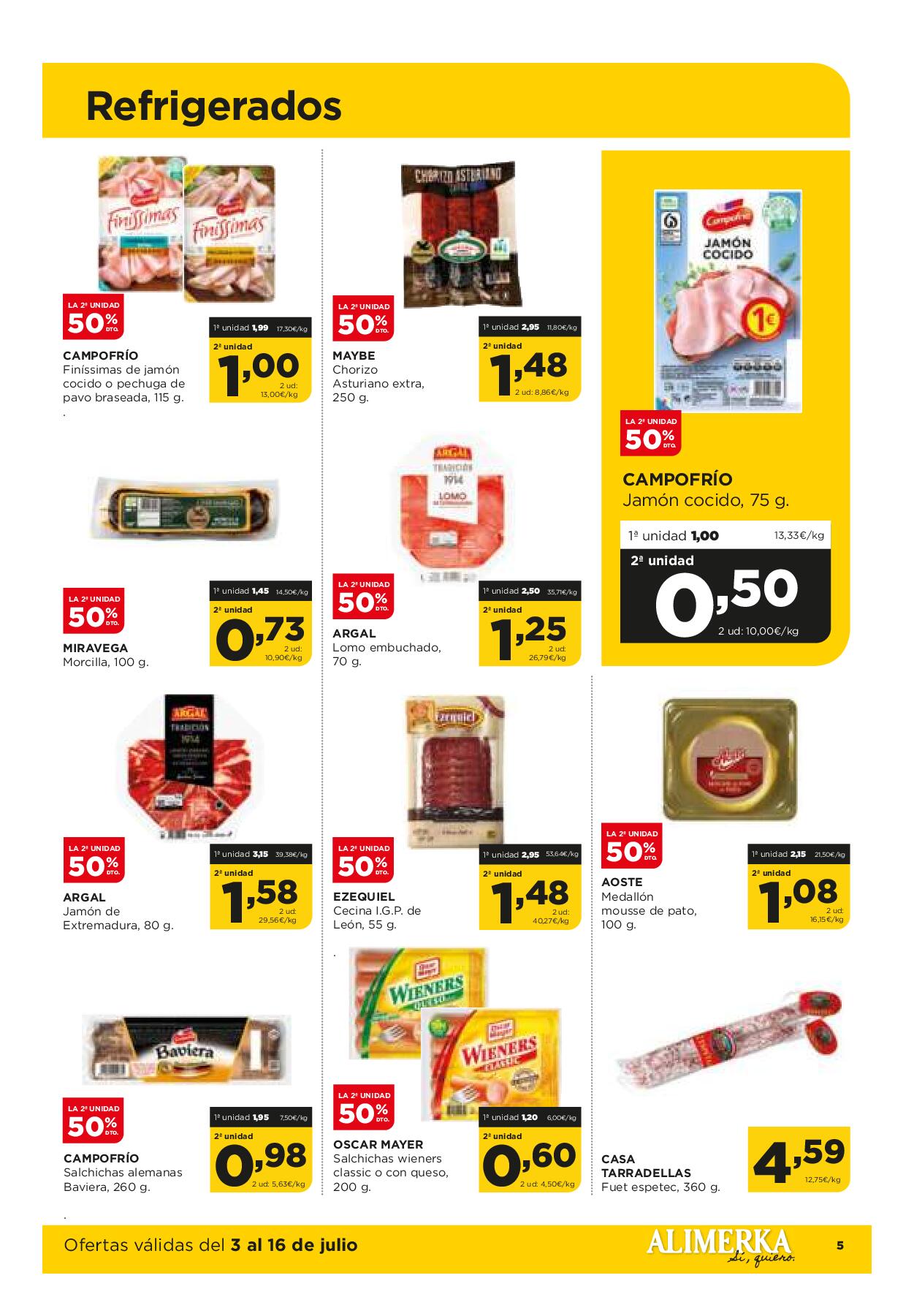 Folleto quincenal Alimerka. Página 05