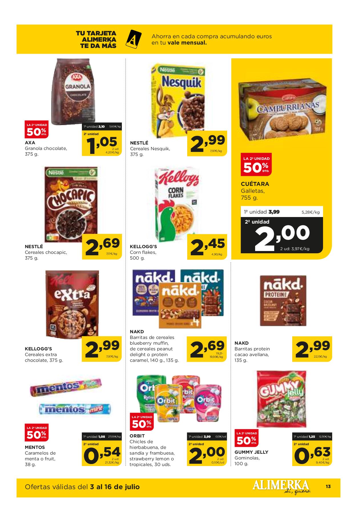 Folleto quincenal Alimerka. Página 14