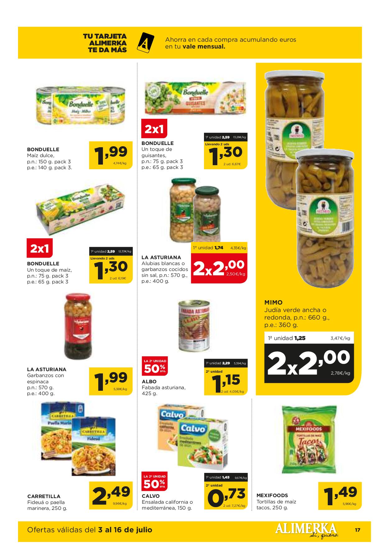 Folleto quincenal Alimerka. Página 18