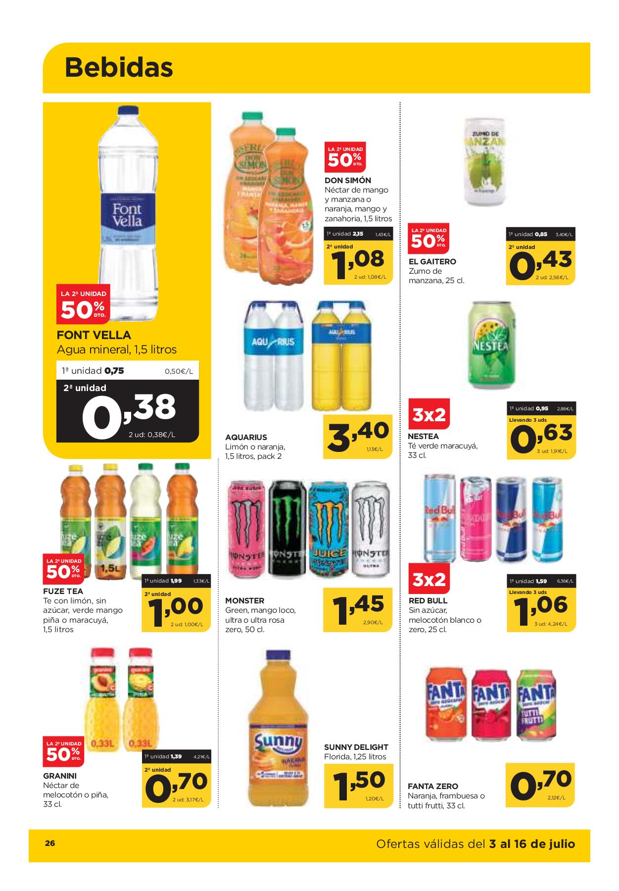 Folleto quincenal Alimerka. Página 28