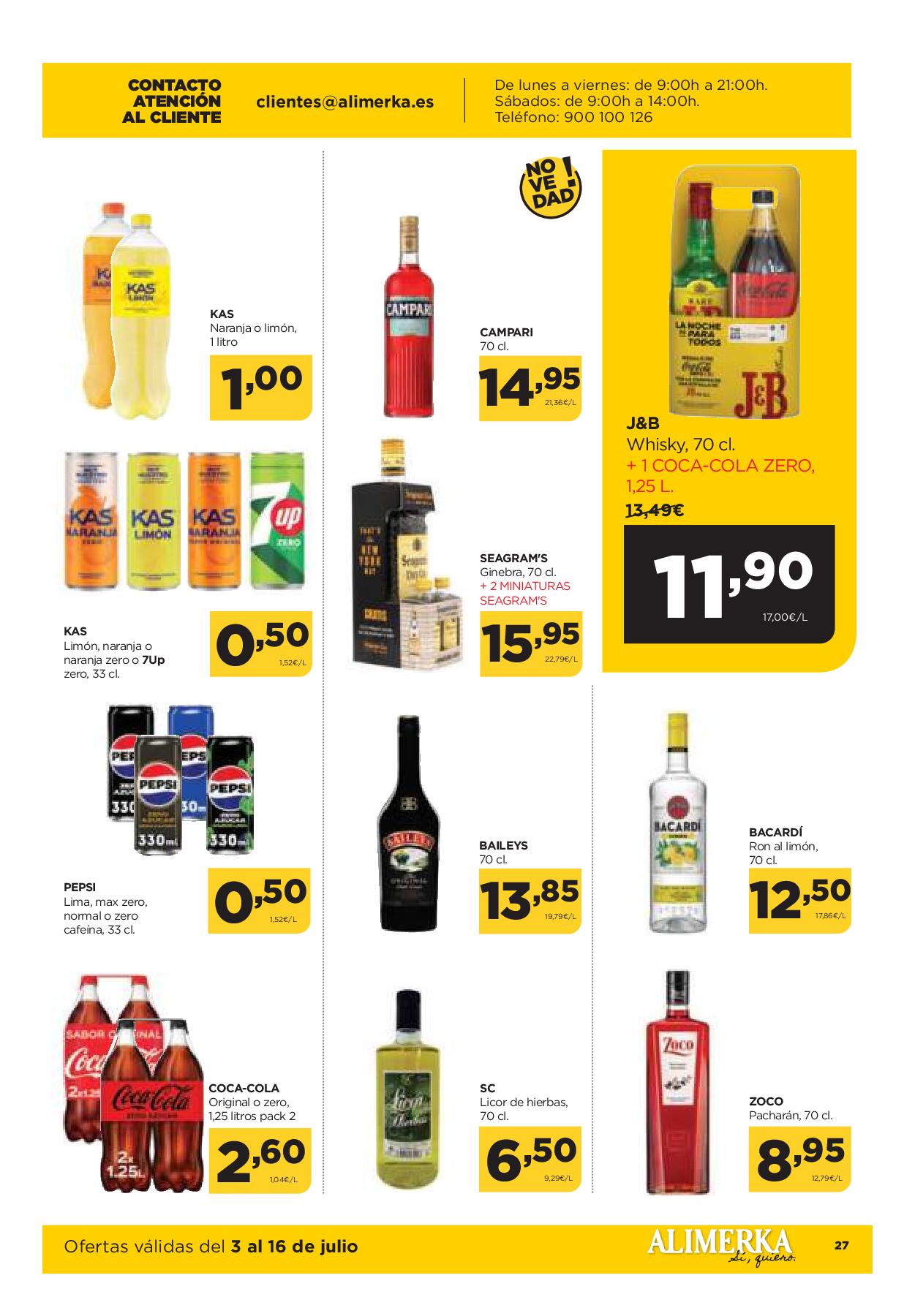 Folleto quincenal Alimerka. Página 29