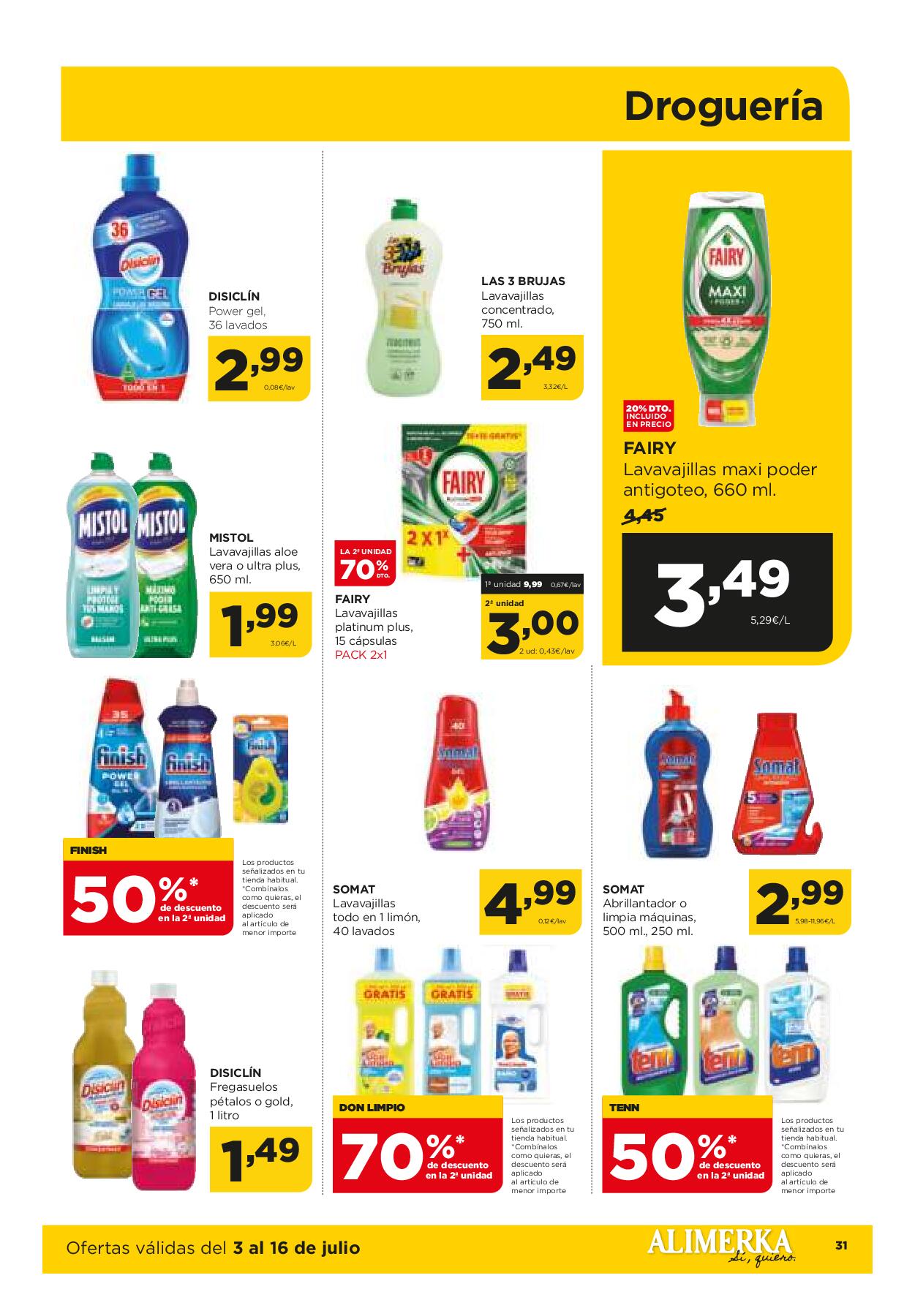 Folleto quincenal Alimerka. Página 34