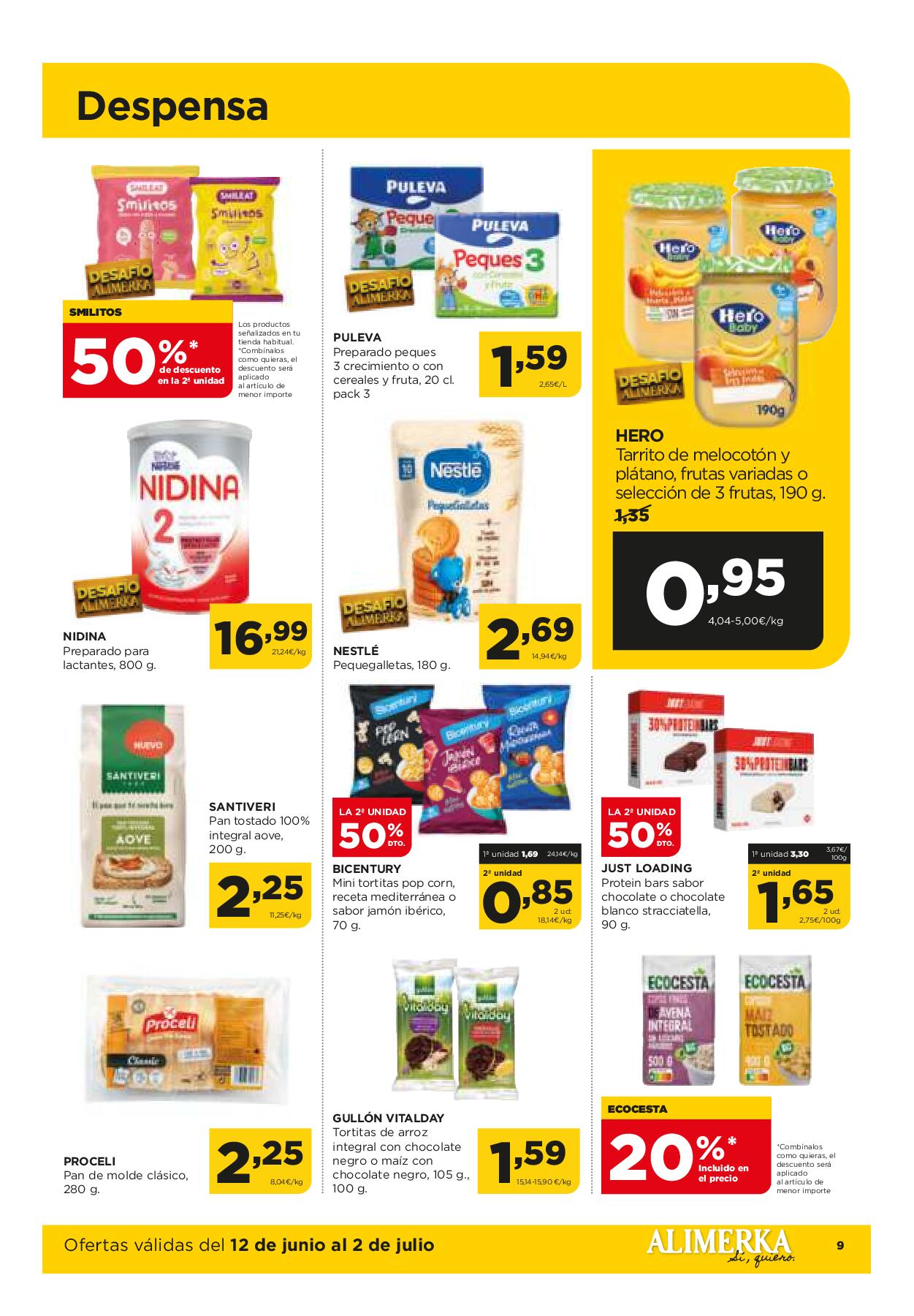Folleto quincenal Alimerka. Página 10