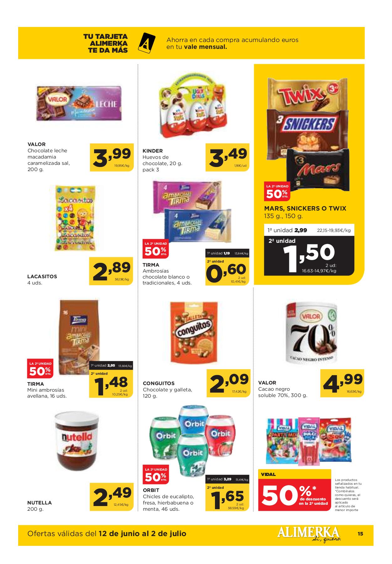 Folleto quincenal Alimerka. Página 16