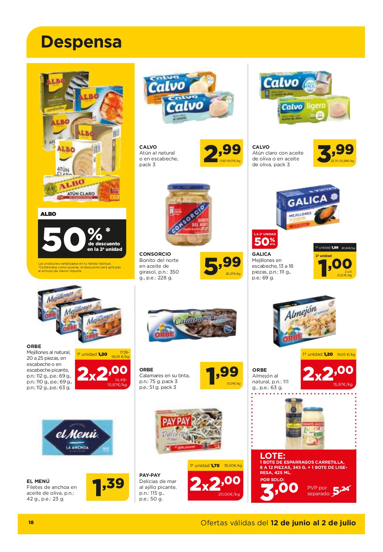 Folleto quincenal Alimerka. Página 19