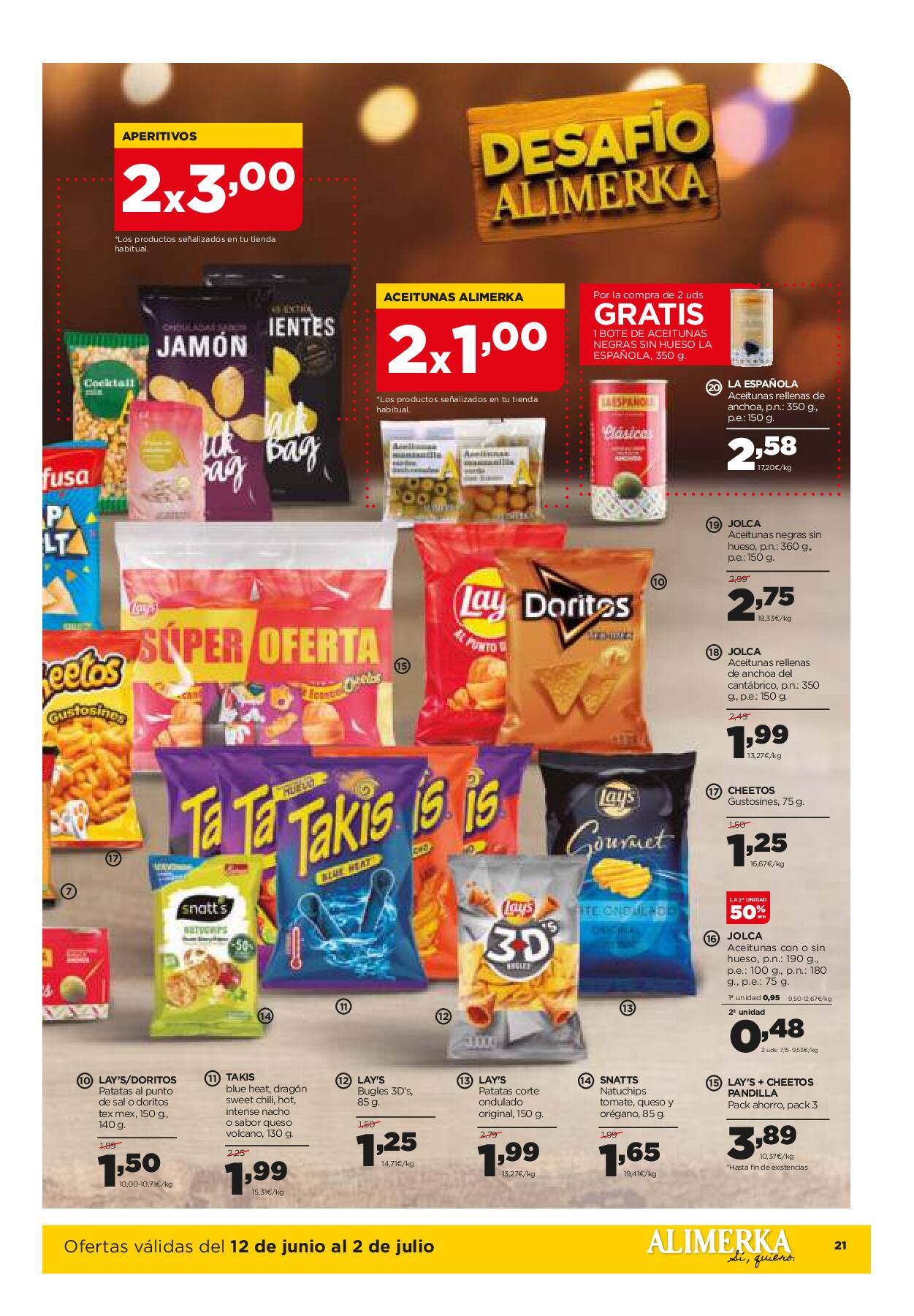 Folleto quincenal Alimerka. Página 22
