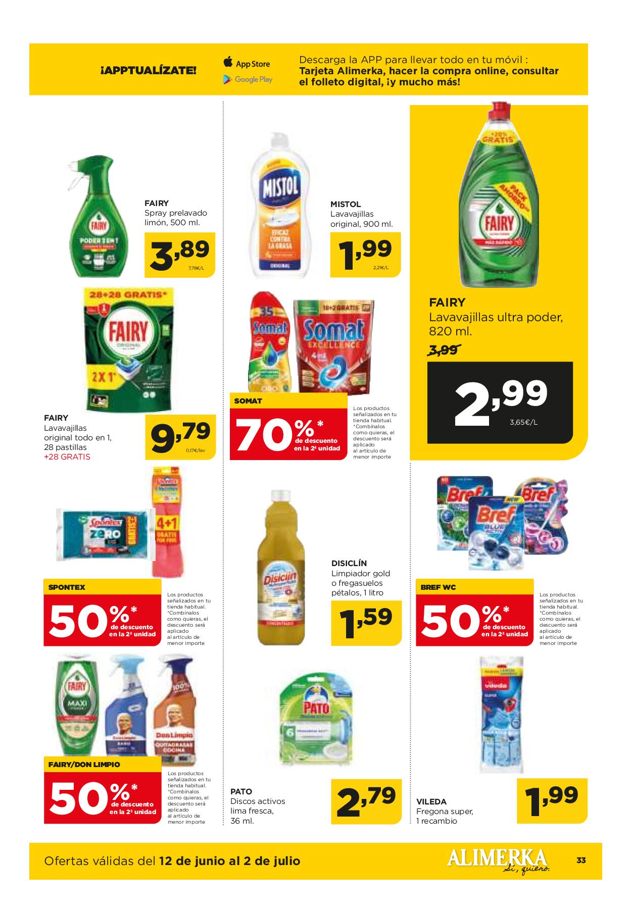 Folleto quincenal Alimerka. Página 36