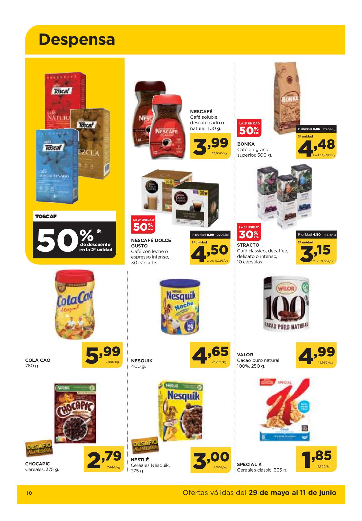 Folleto quincenal Alimerka. Página 10