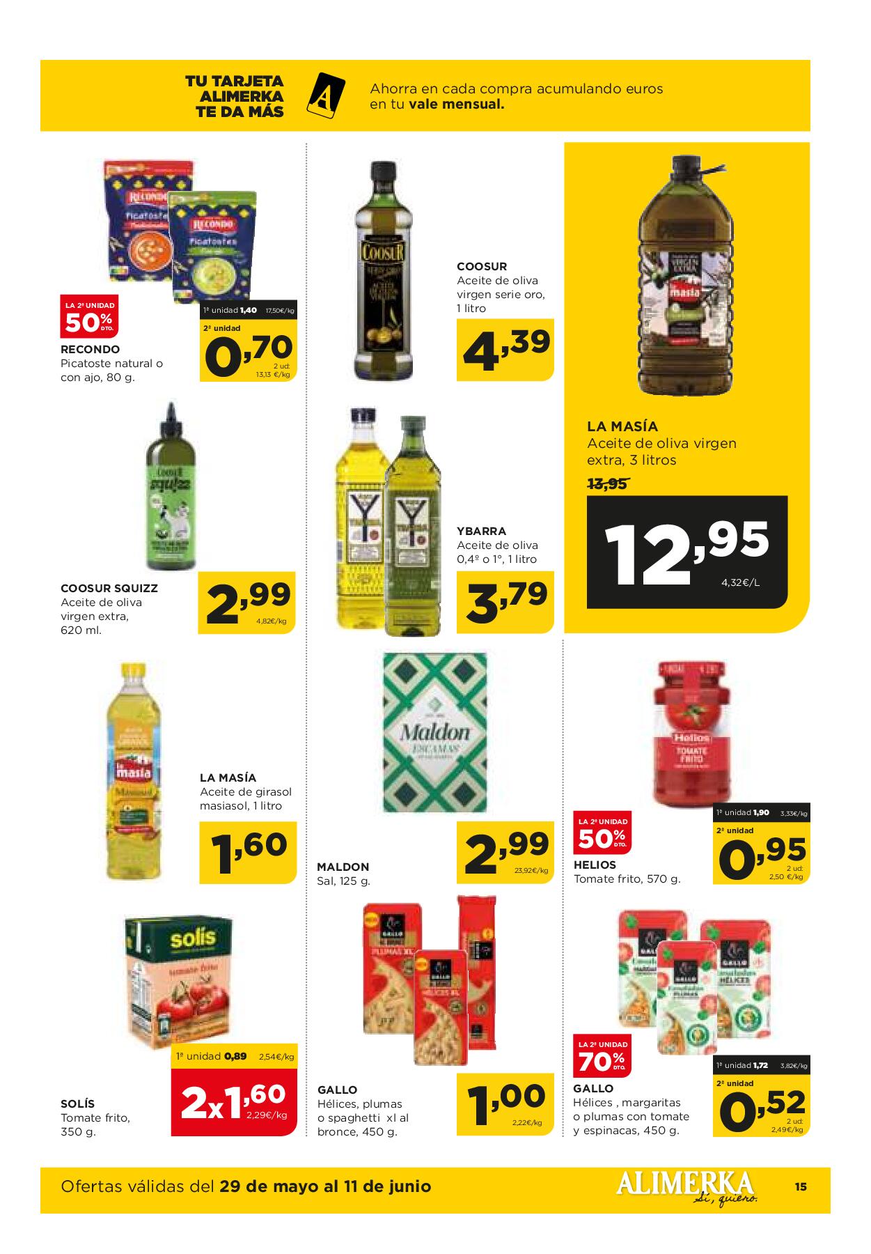 Folleto quincenal Alimerka. Página 16