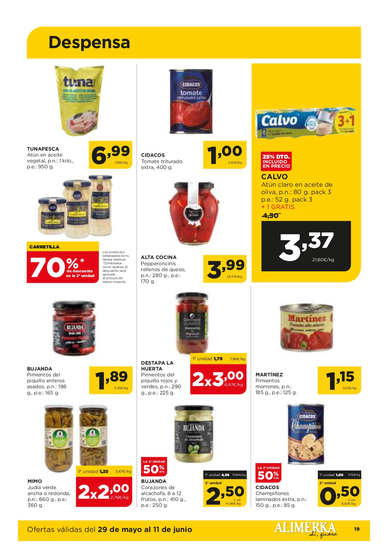 Folleto quincenal Alimerka. Página 20