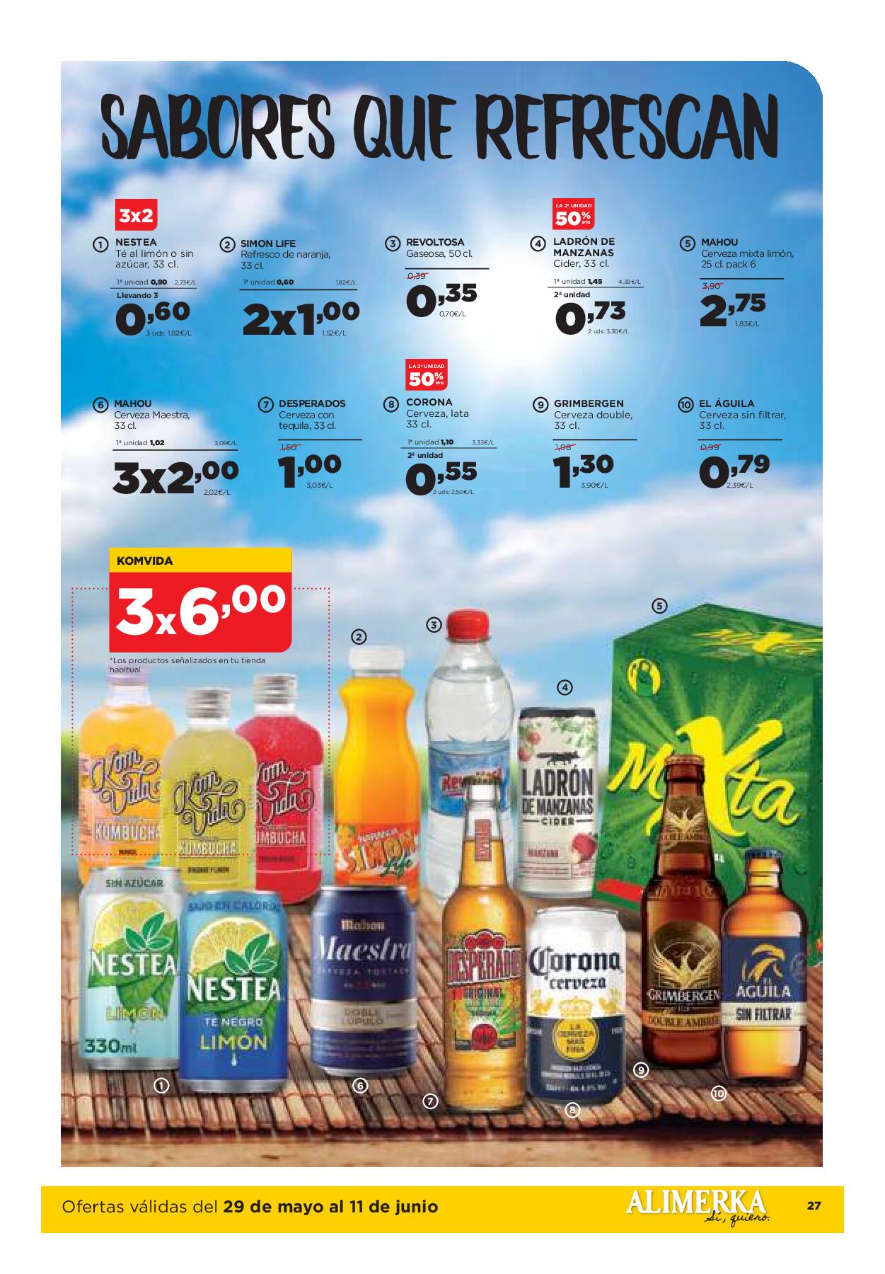 Folleto quincenal Alimerka. Página 28