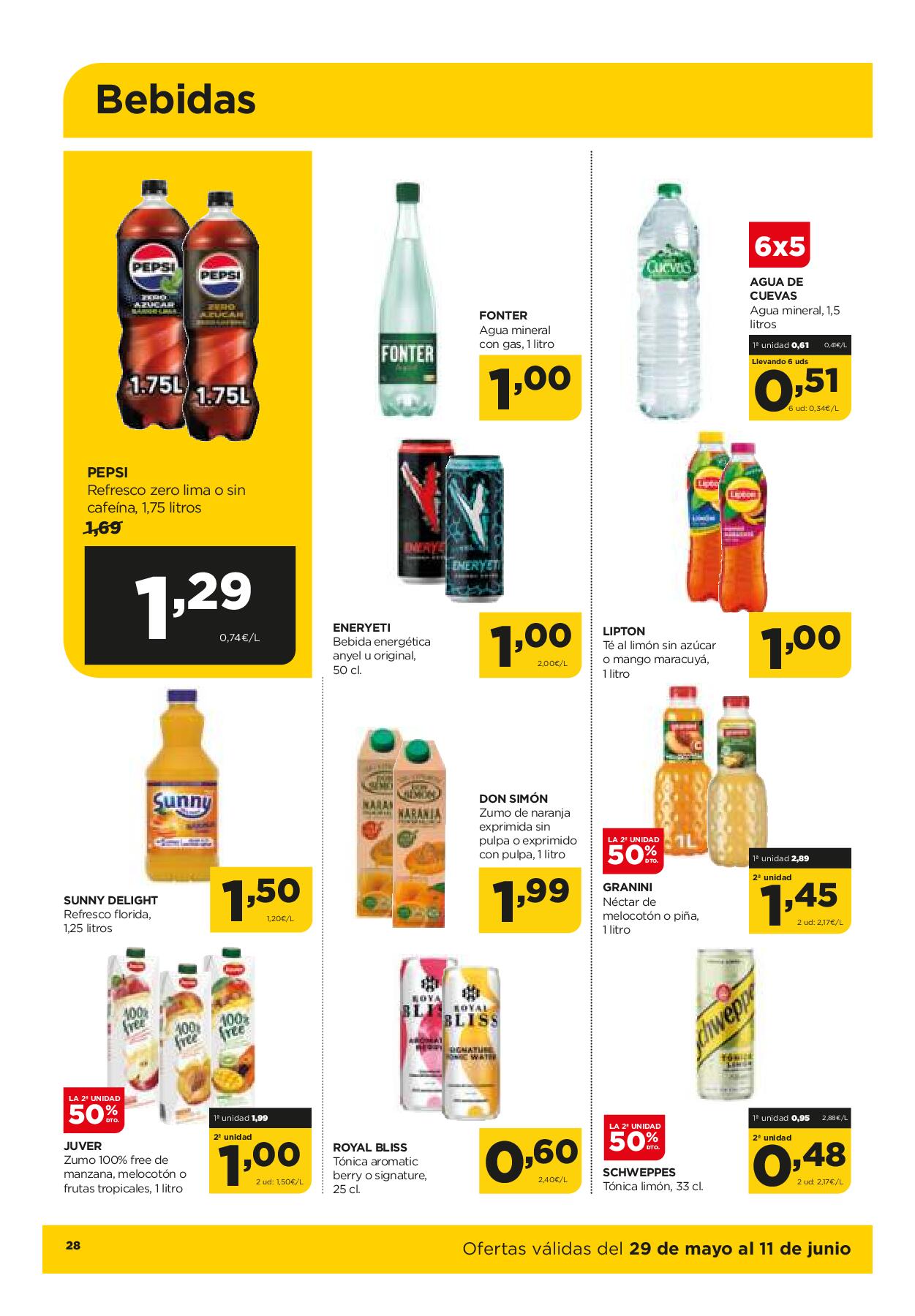 Folleto quincenal Alimerka. Página 29