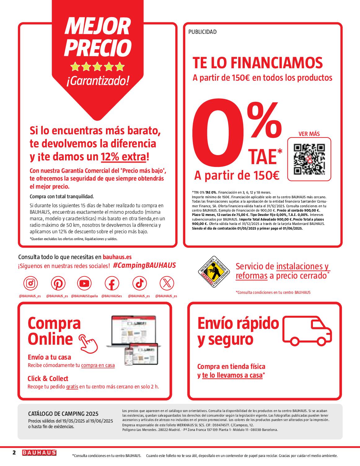 Ofertas camping Bauhaus. Página 02