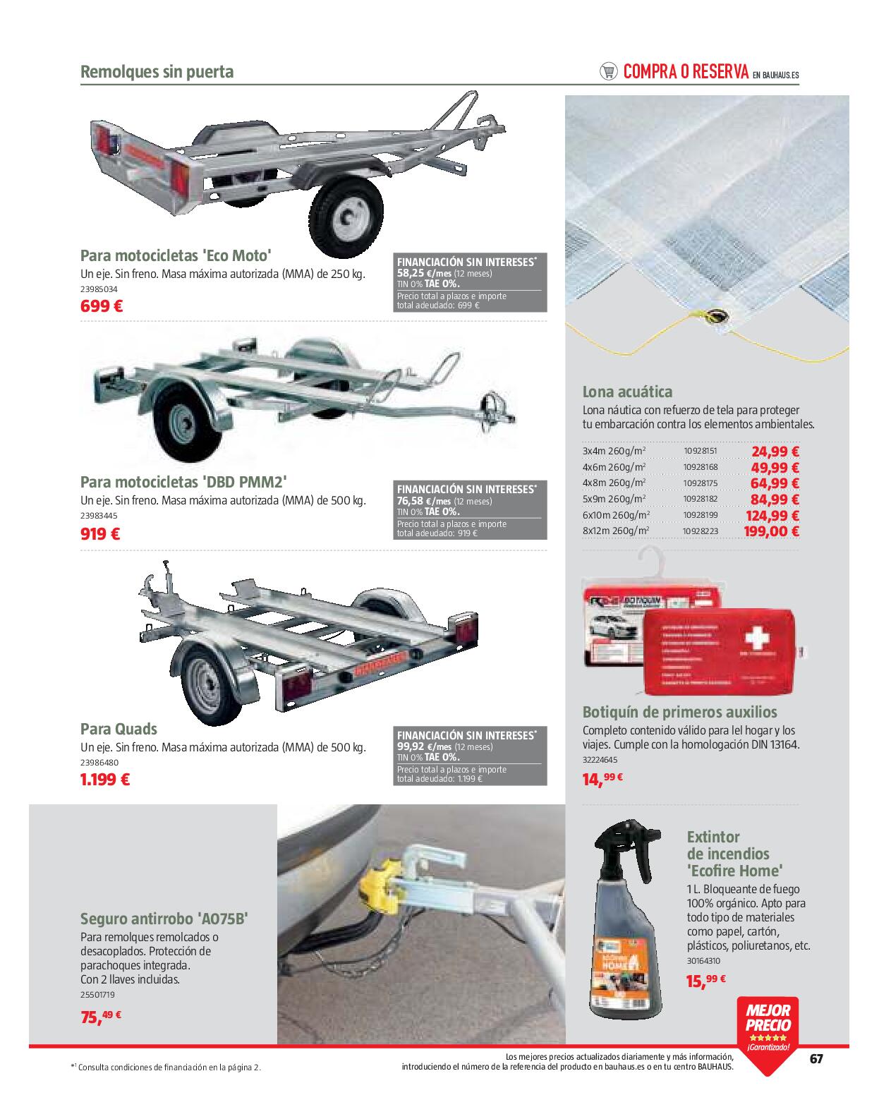 Ofertas camping Bauhaus. Página 67