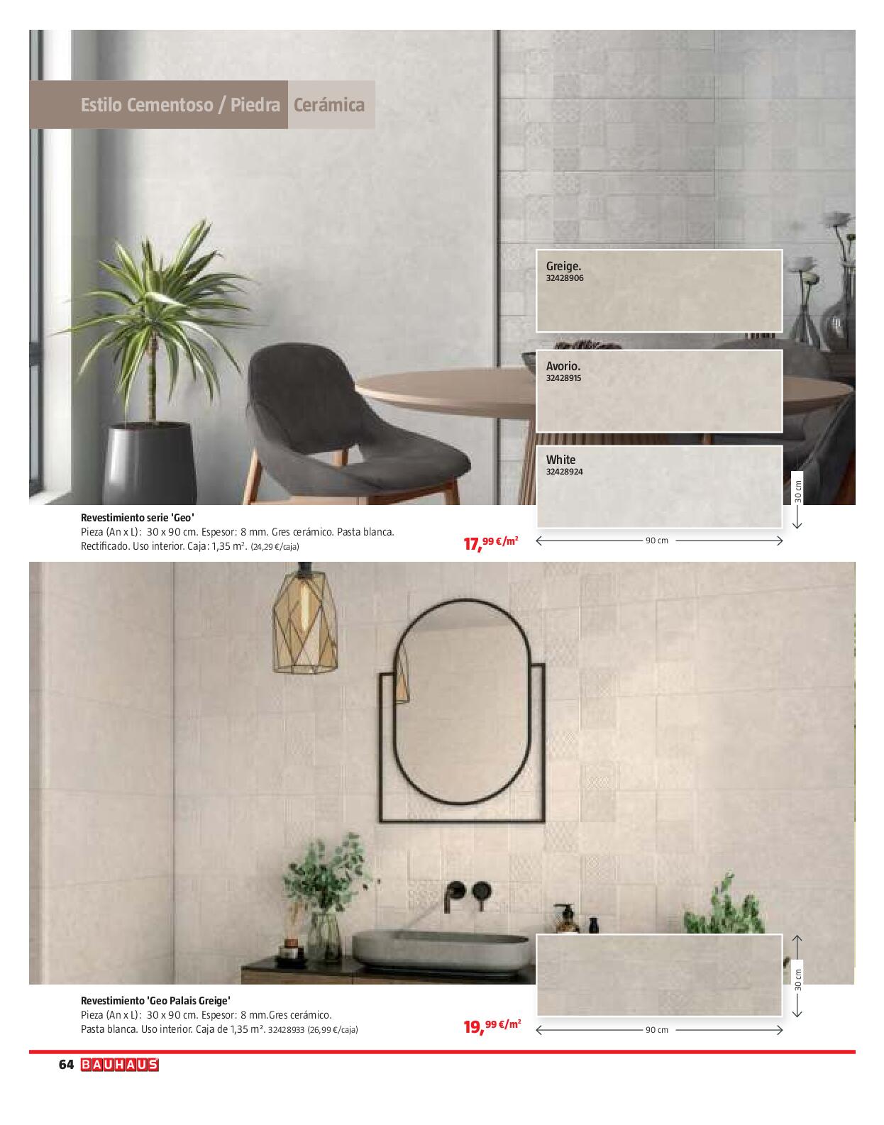 Suelos y revestimientos Bauhaus. Página 64