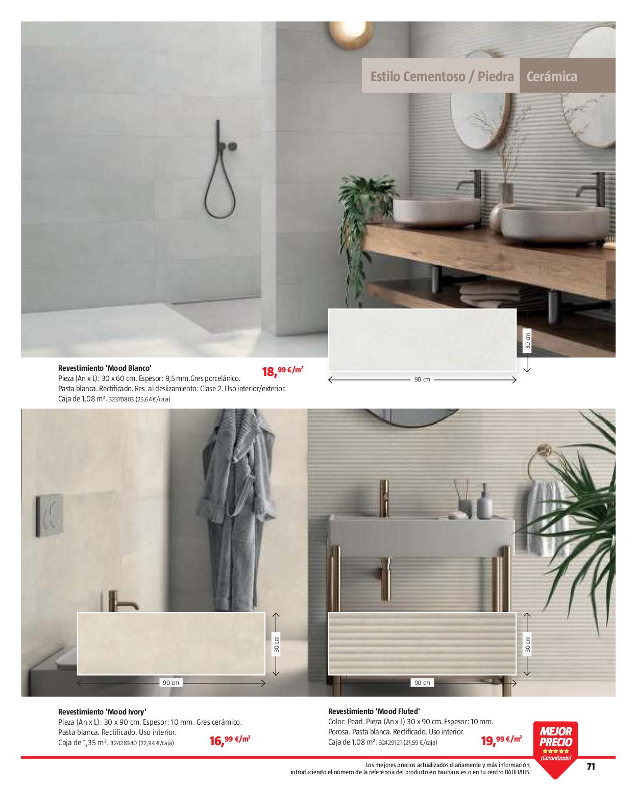 Suelos y revestimientos Bauhaus. Página 71