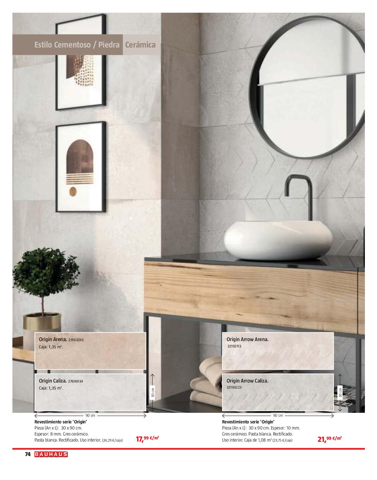 Suelos y revestimientos Bauhaus. Página 74
