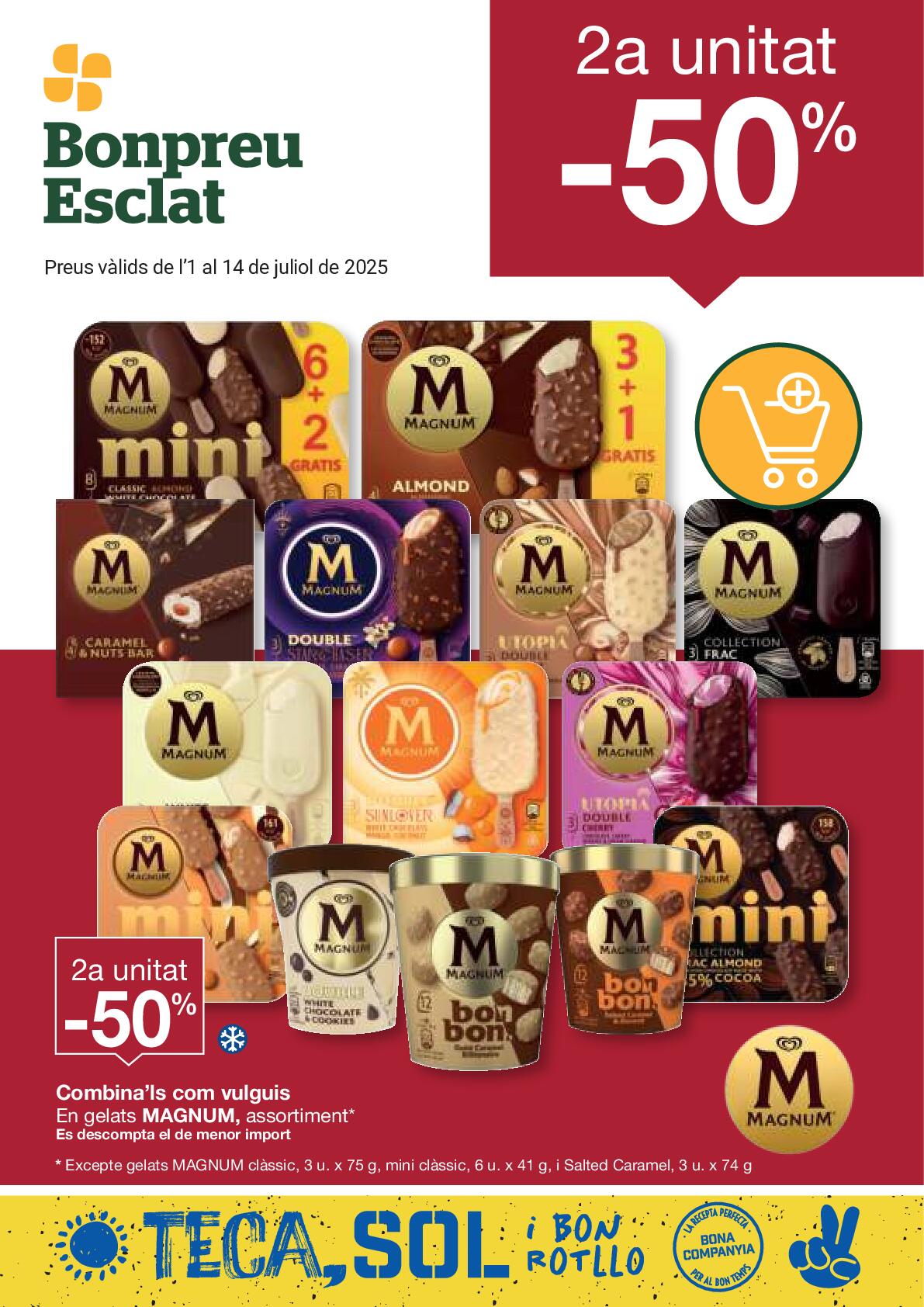 Folleto de ofertas quincenales Bonpreu. Página 01