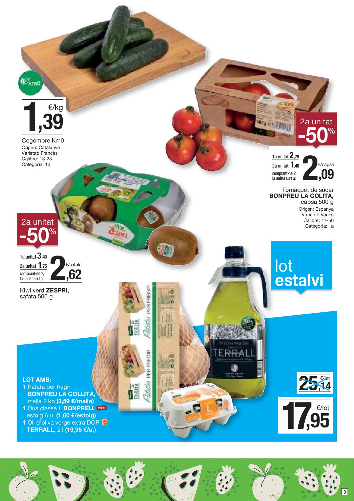 Folleto de ofertas quincenales Bonpreu. Página 03