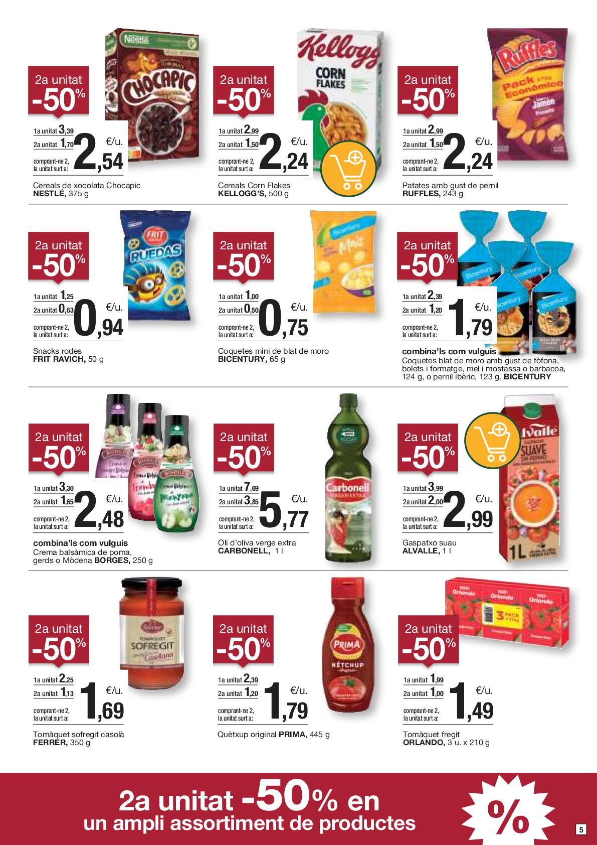Folleto de ofertas quincenales Bonpreu. Página 05