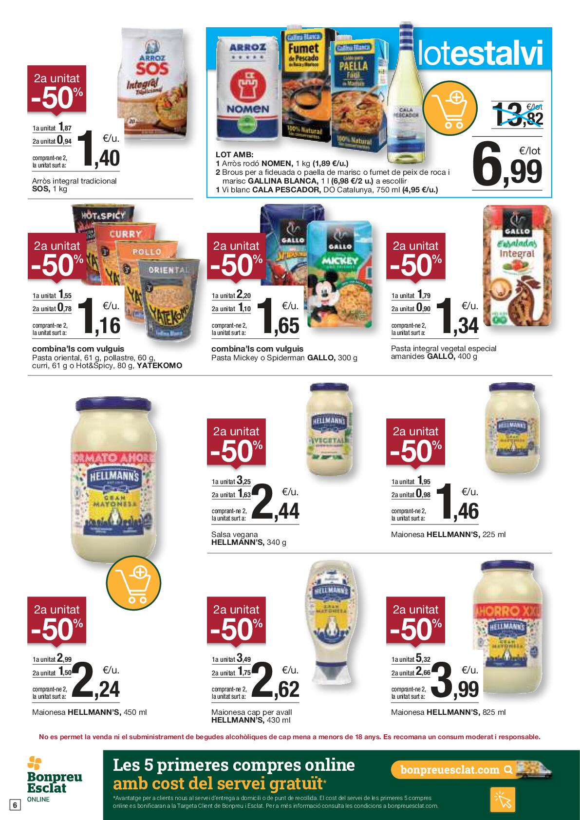Folleto de ofertas quincenales Bonpreu. Página 06