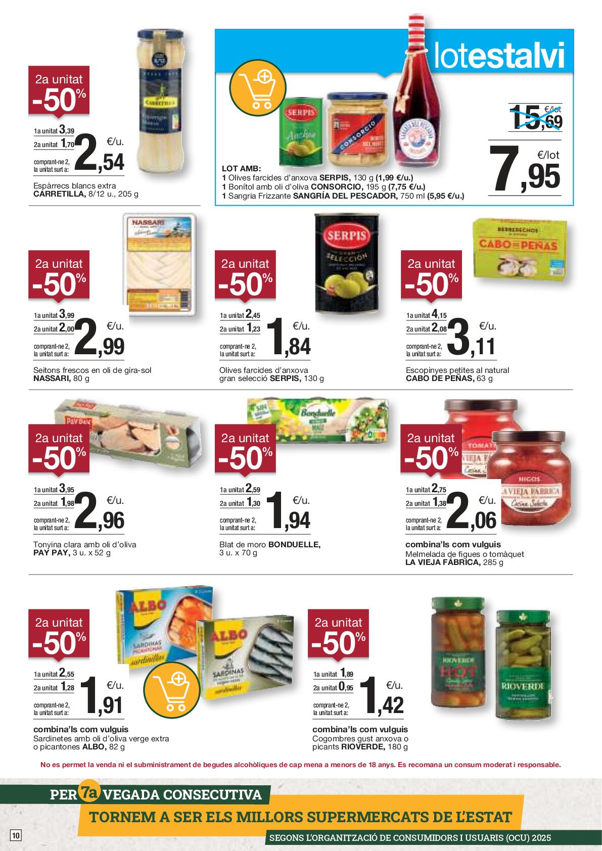 Folleto de ofertas quincenales Bonpreu. Página 10