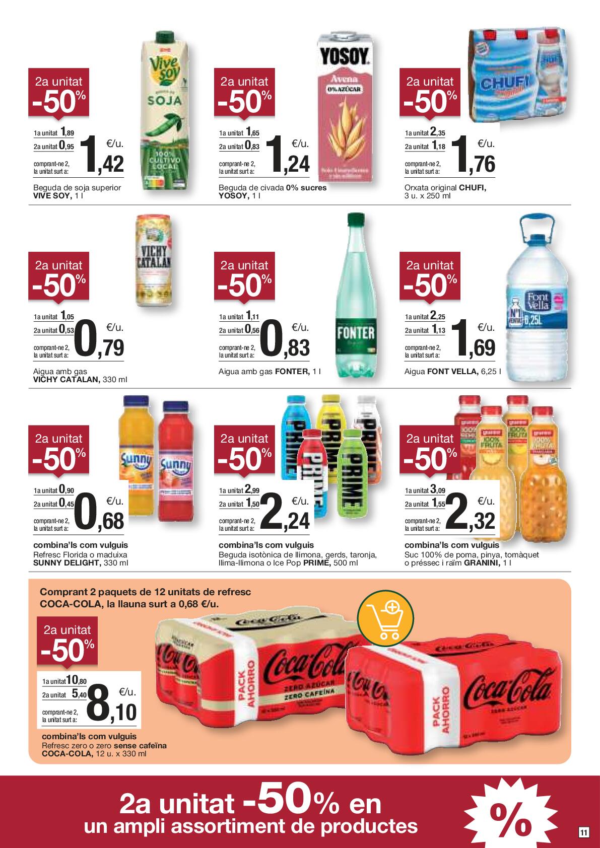 Folleto de ofertas quincenales Bonpreu. Página 11