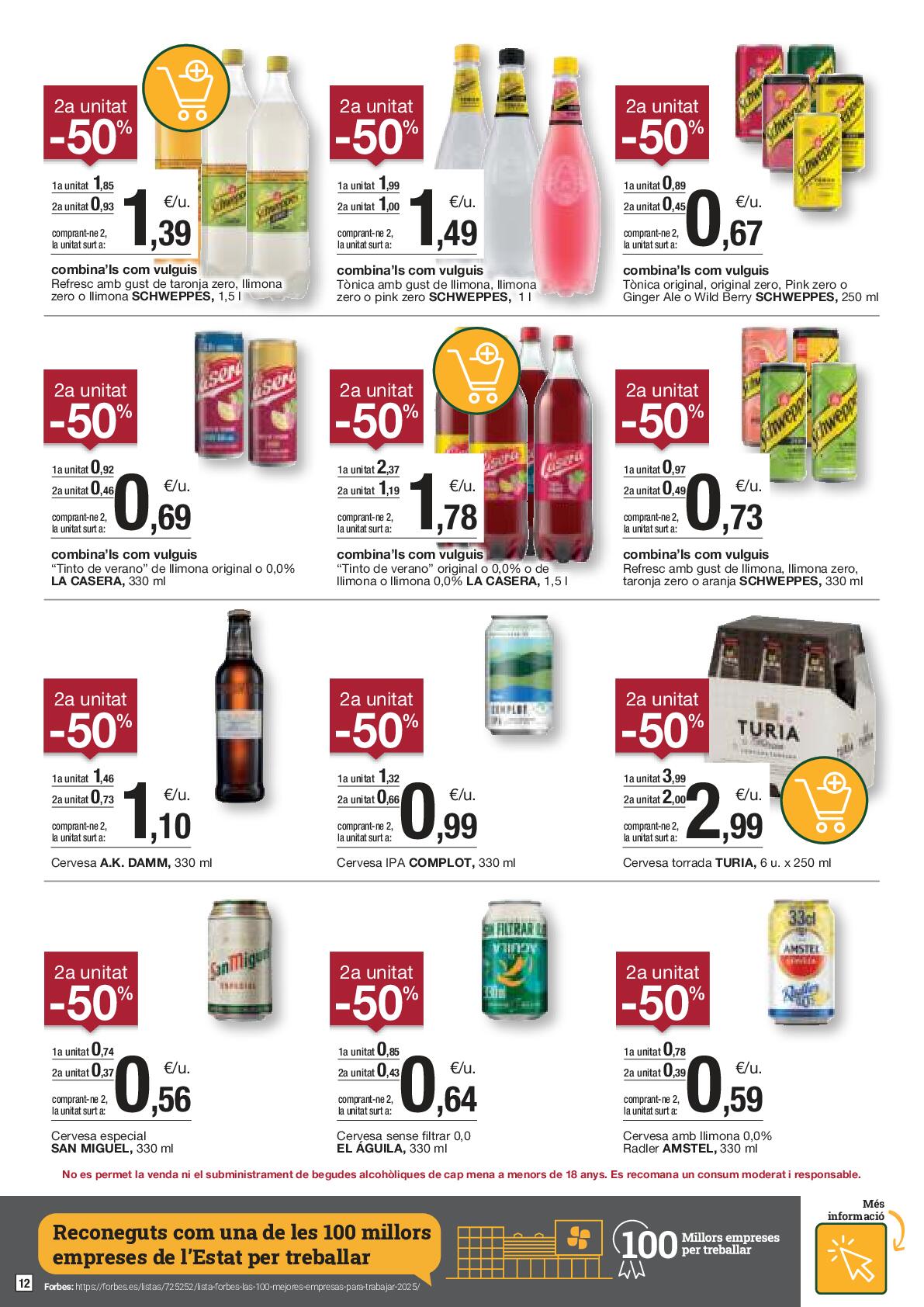 Folleto de ofertas quincenales Bonpreu. Página 12