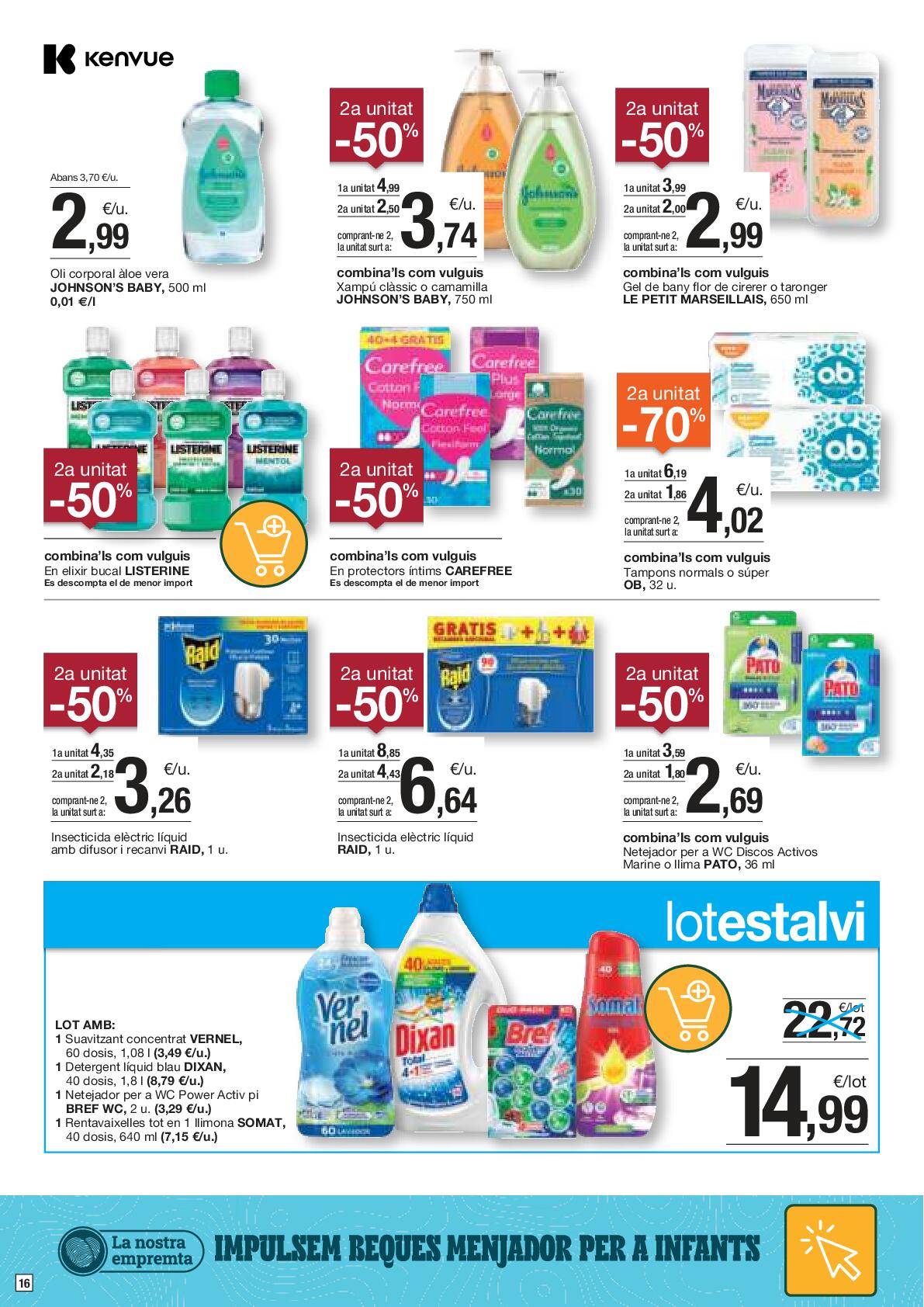 Folleto de ofertas quincenales Bonpreu. Página 16