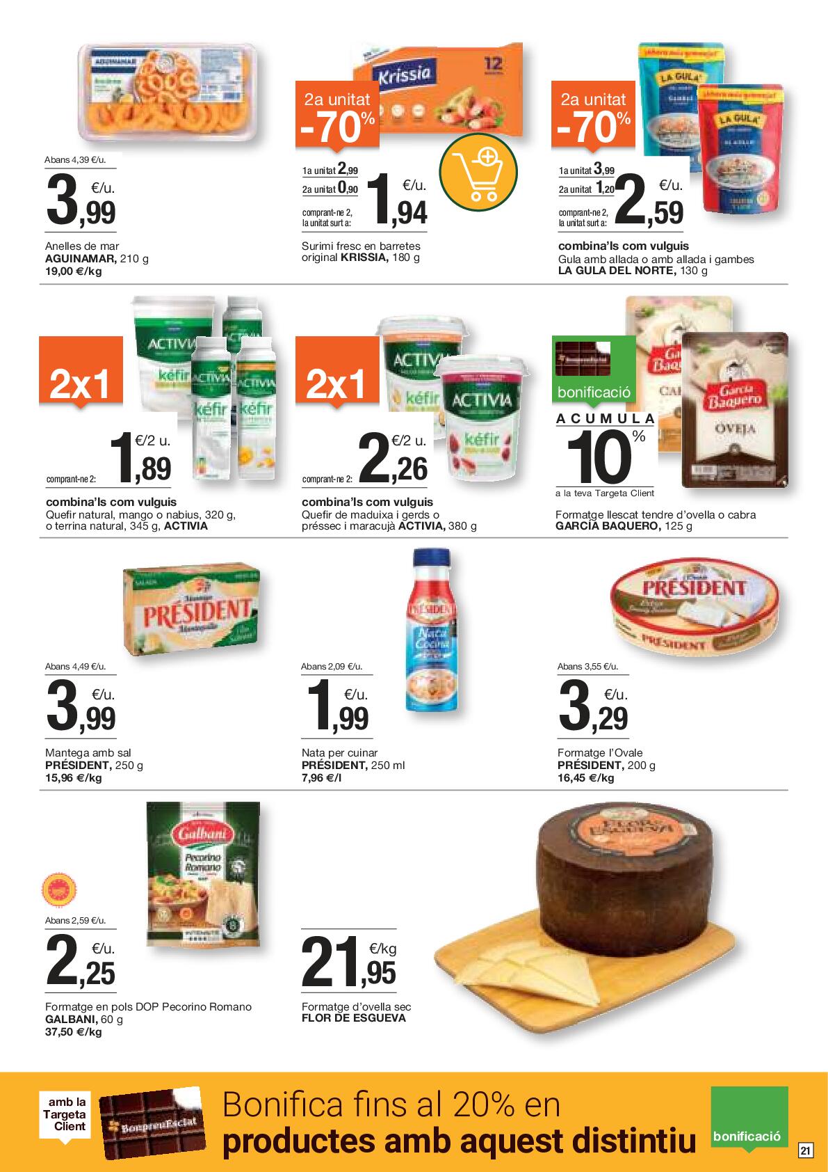Folleto de ofertas quincenales Bonpreu. Página 21