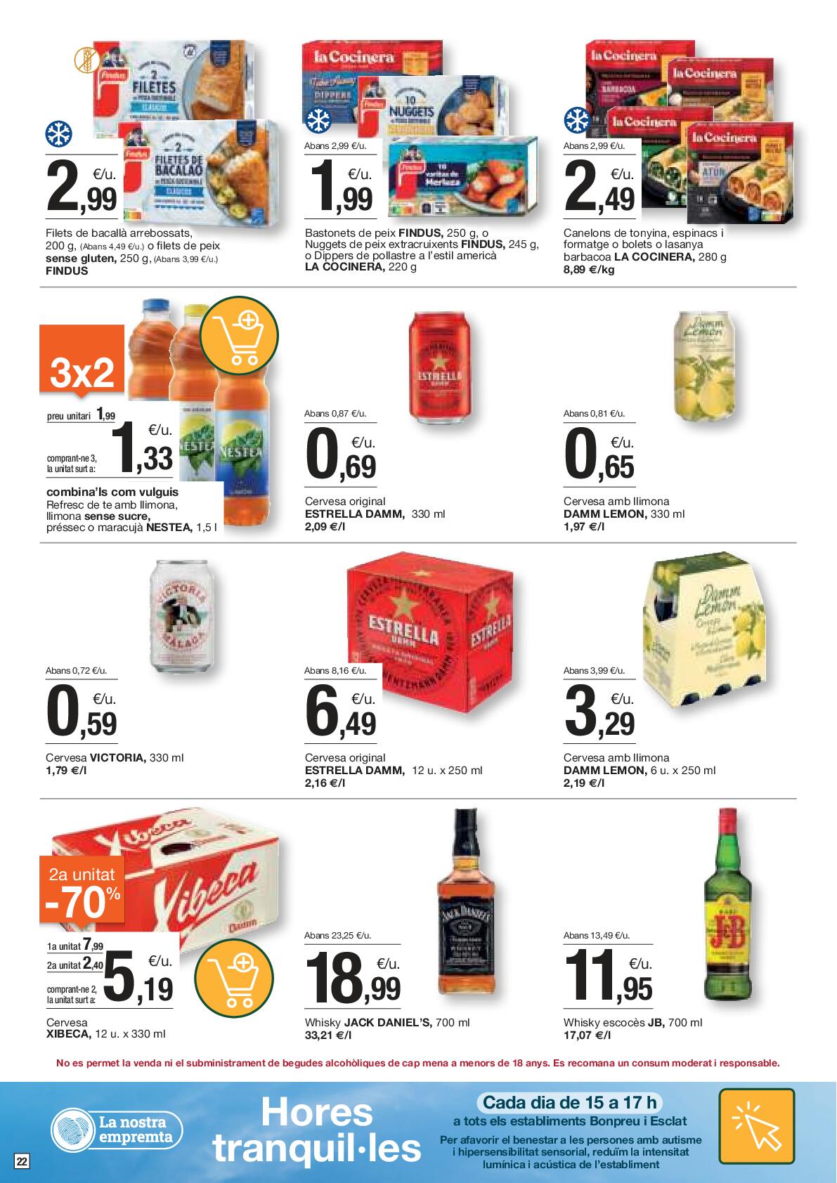 Folleto de ofertas quincenales Bonpreu. Página 22