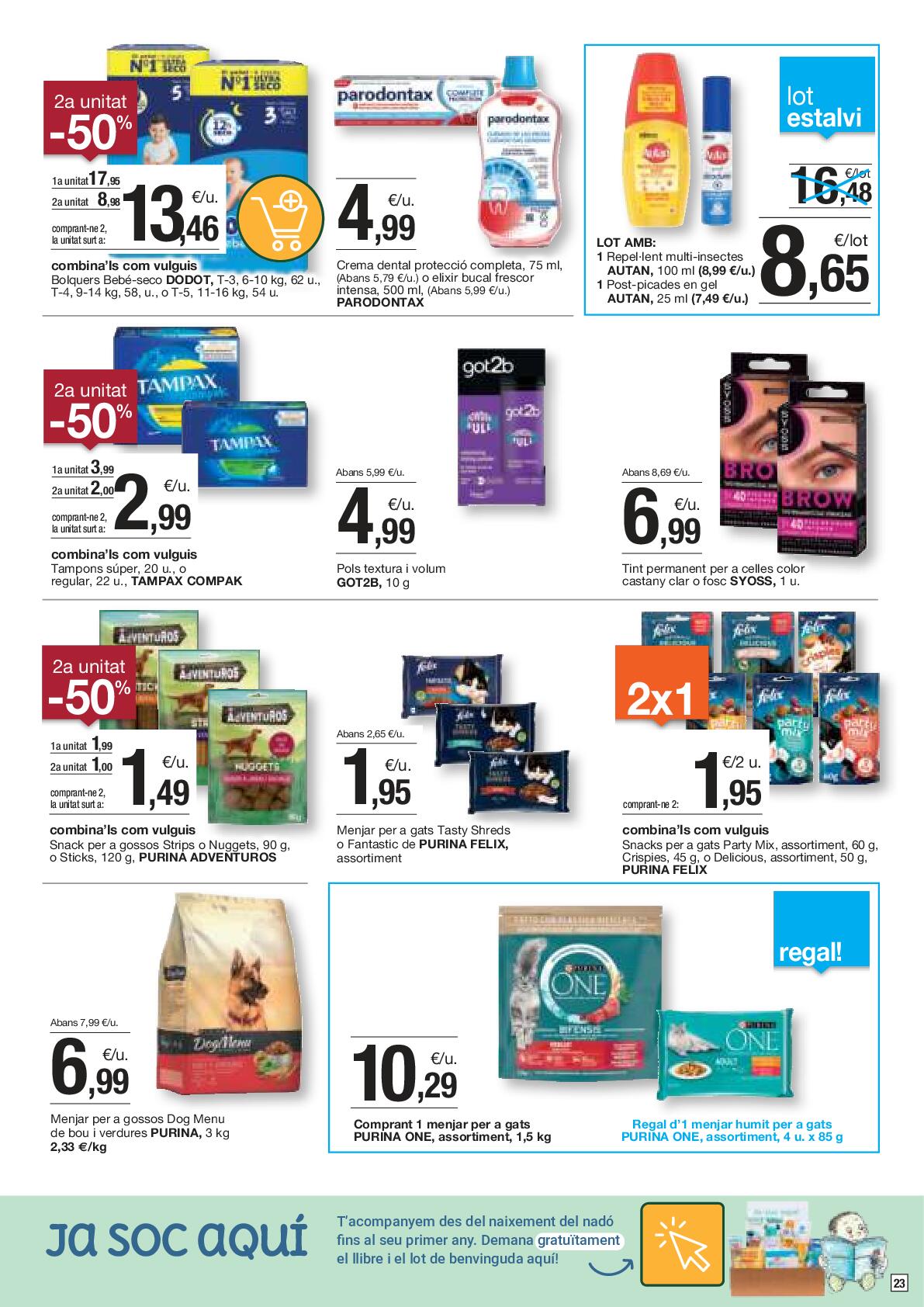 Folleto de ofertas quincenales Bonpreu. Página 23