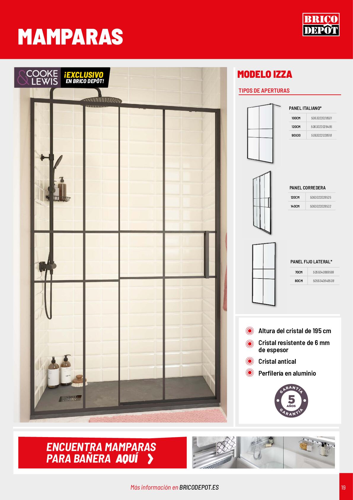 Catálogo baños Brico Depot. Página 19