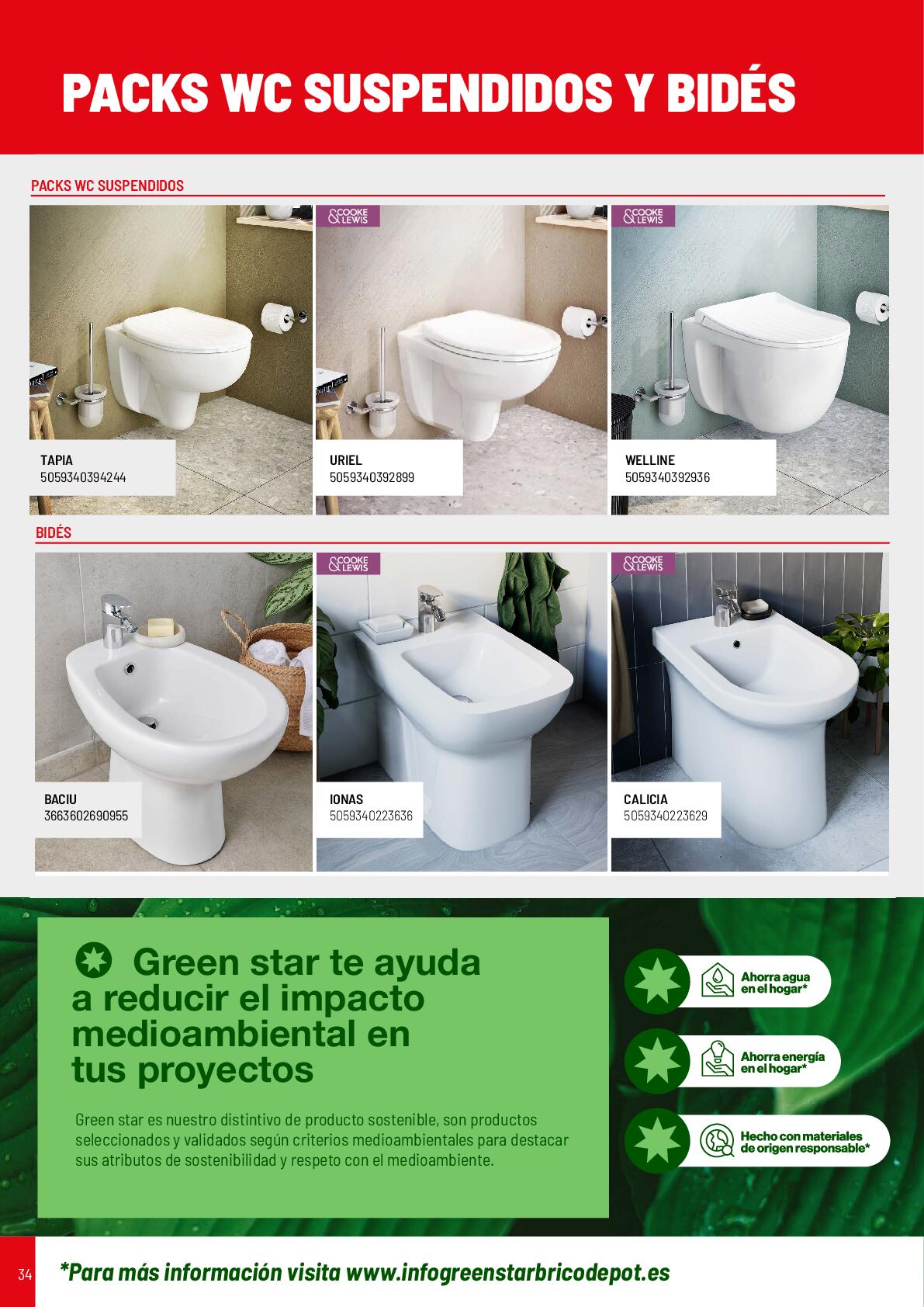 Catálogo baños Brico Depot. Página 34