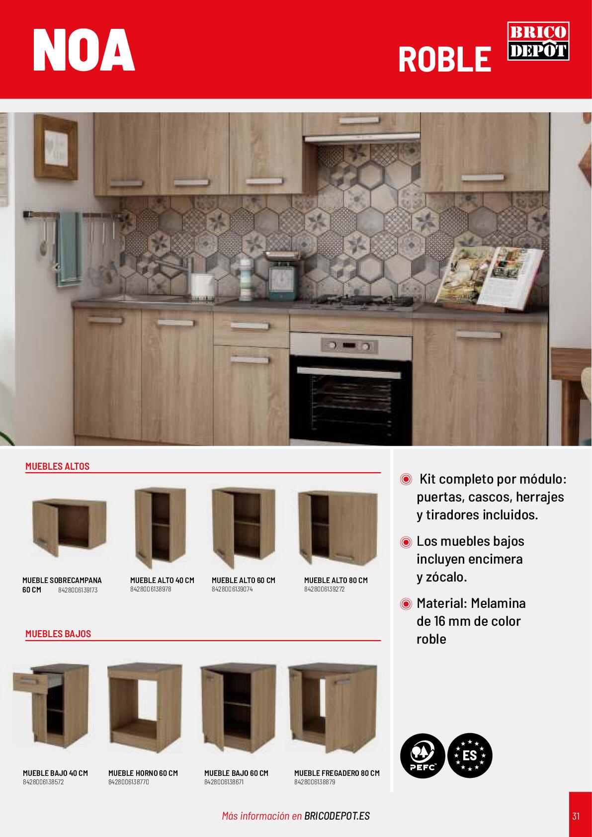 Catálogo de cocinas Brico Depot. Página 31