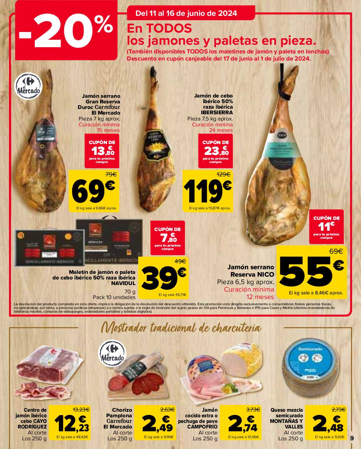 50% que vuelve Carrefour. Página 09