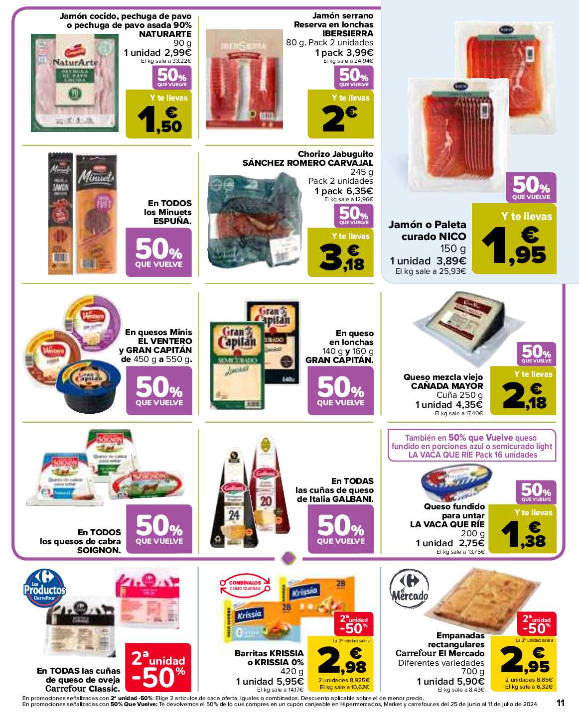 50% que vuelve Carrefour. Página 11
