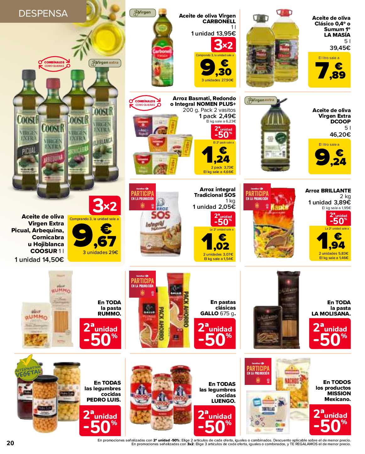 50% que vuelve Carrefour. Página 20