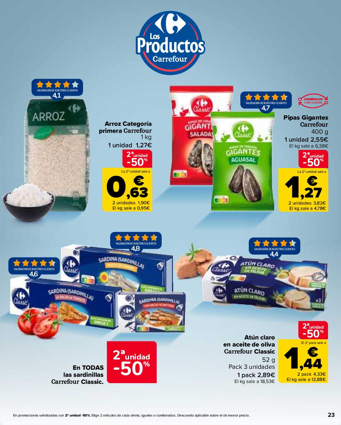50% que vuelve Carrefour. Página 23