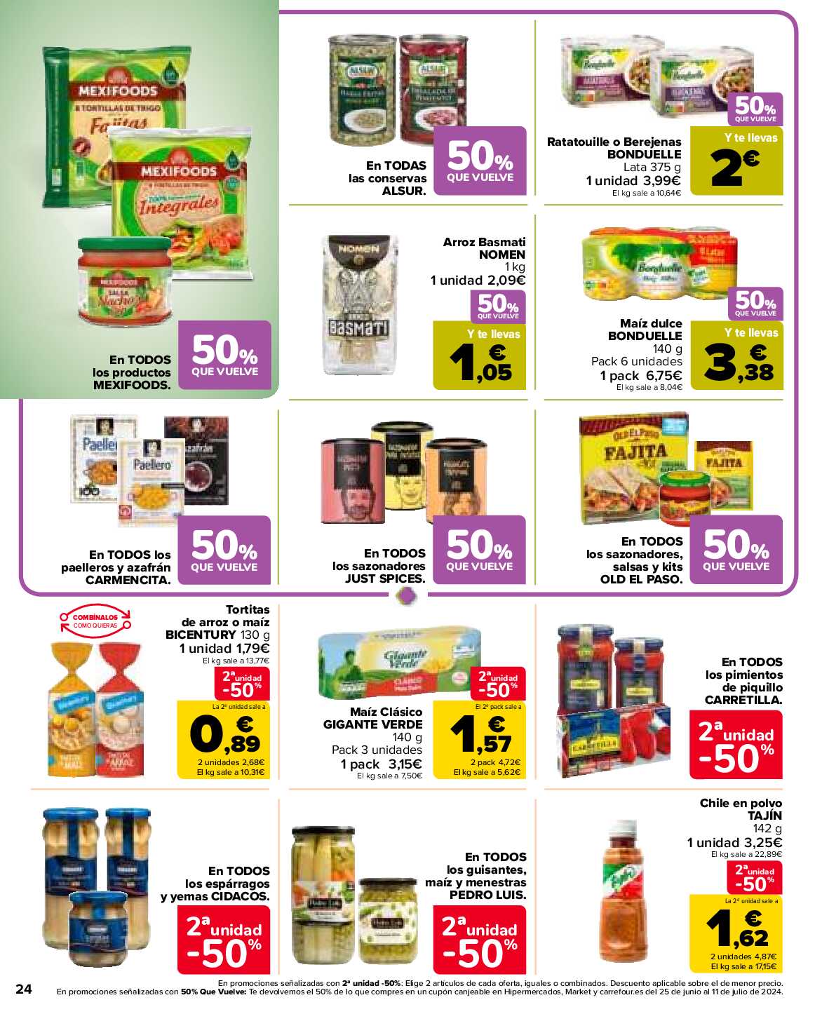 50% que vuelve Carrefour. Página 24
