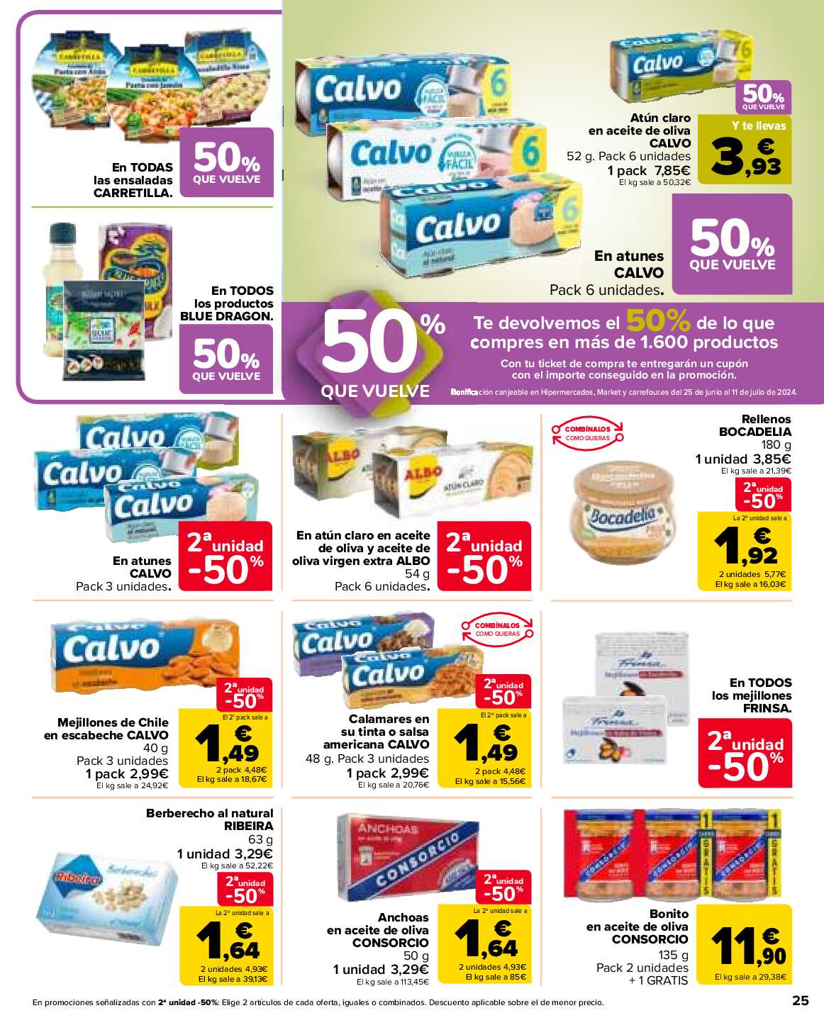 50% que vuelve Carrefour. Página 25