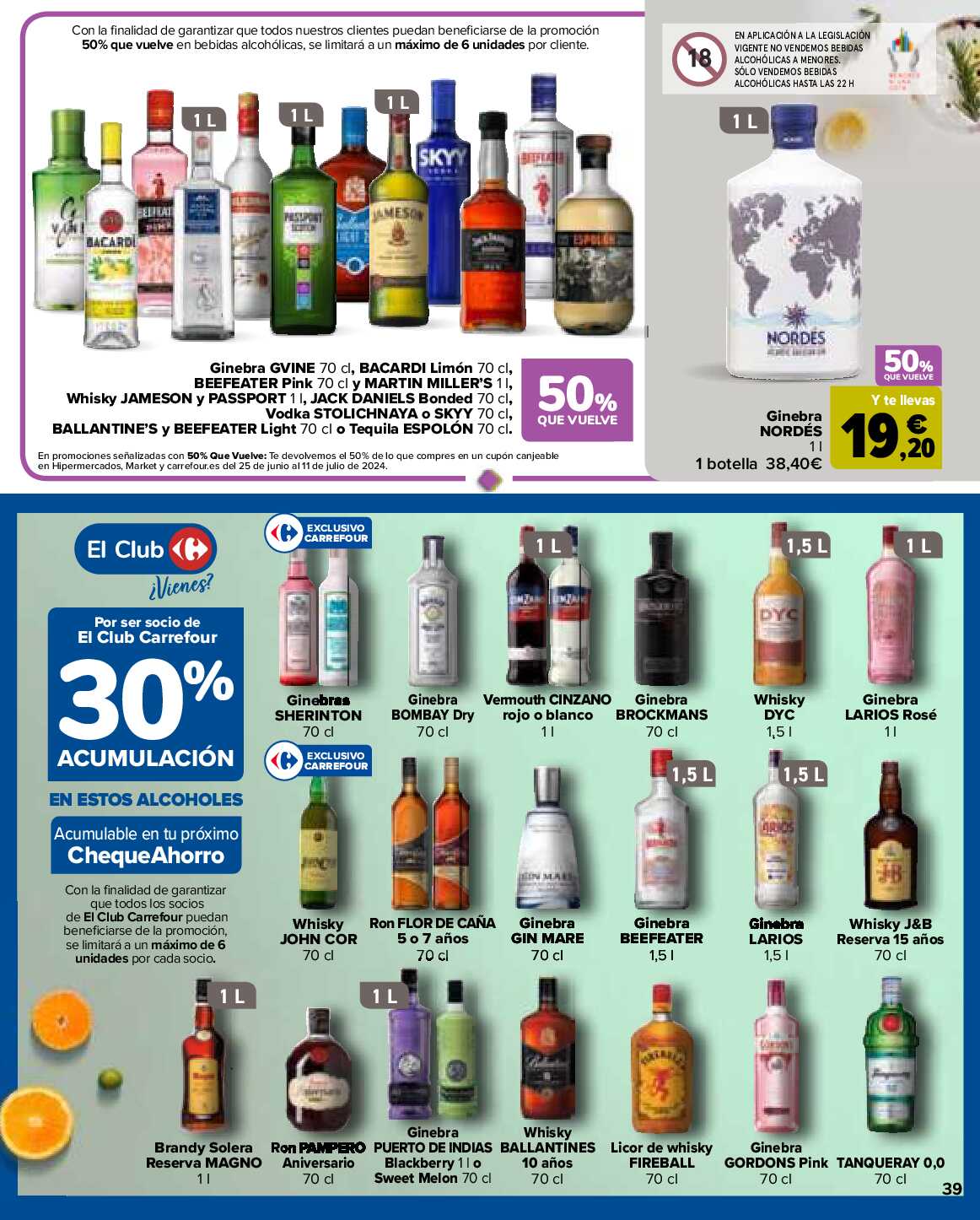 50% que vuelve Carrefour. Página 39