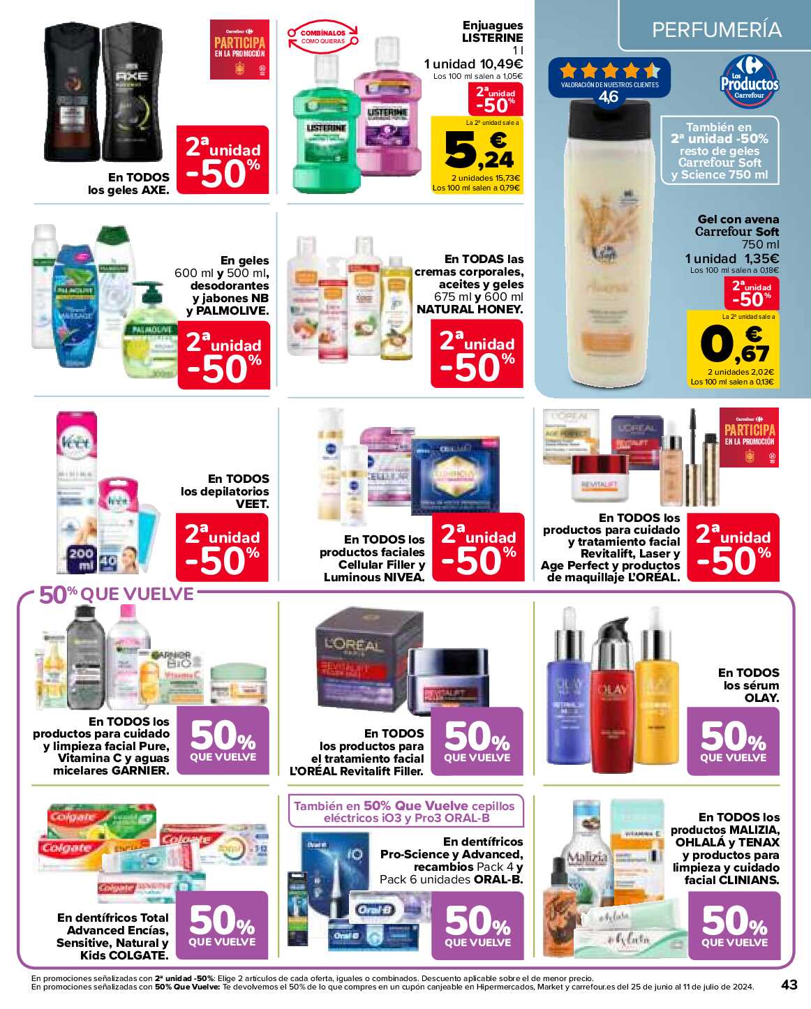 50% que vuelve Carrefour. Página 43