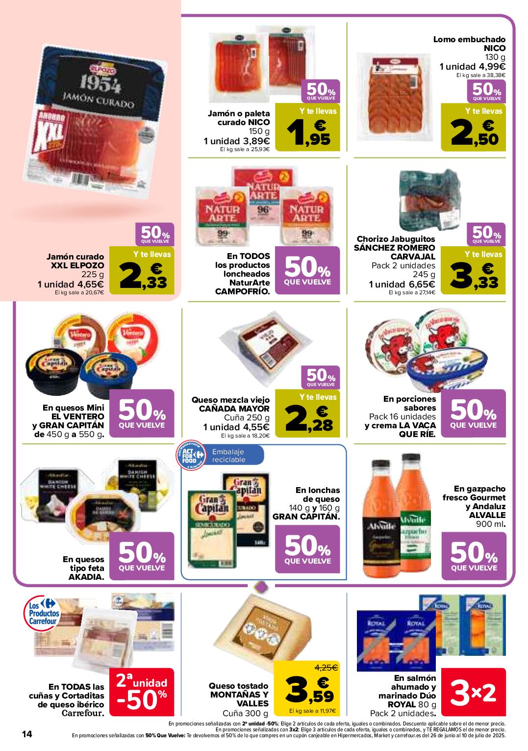 50% que vuelve Carrefour. Página 14
