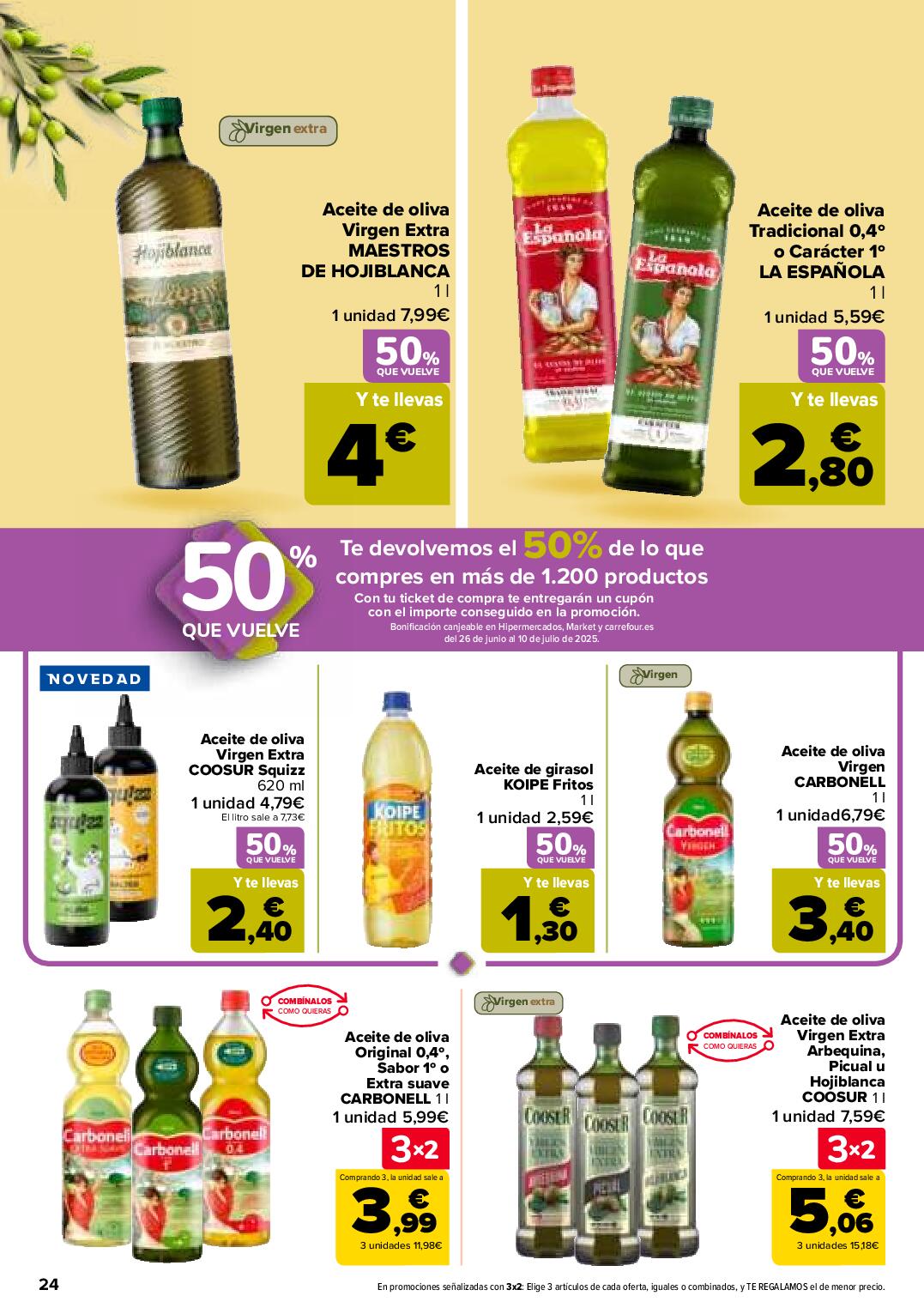 50% que vuelve Carrefour. Página 24