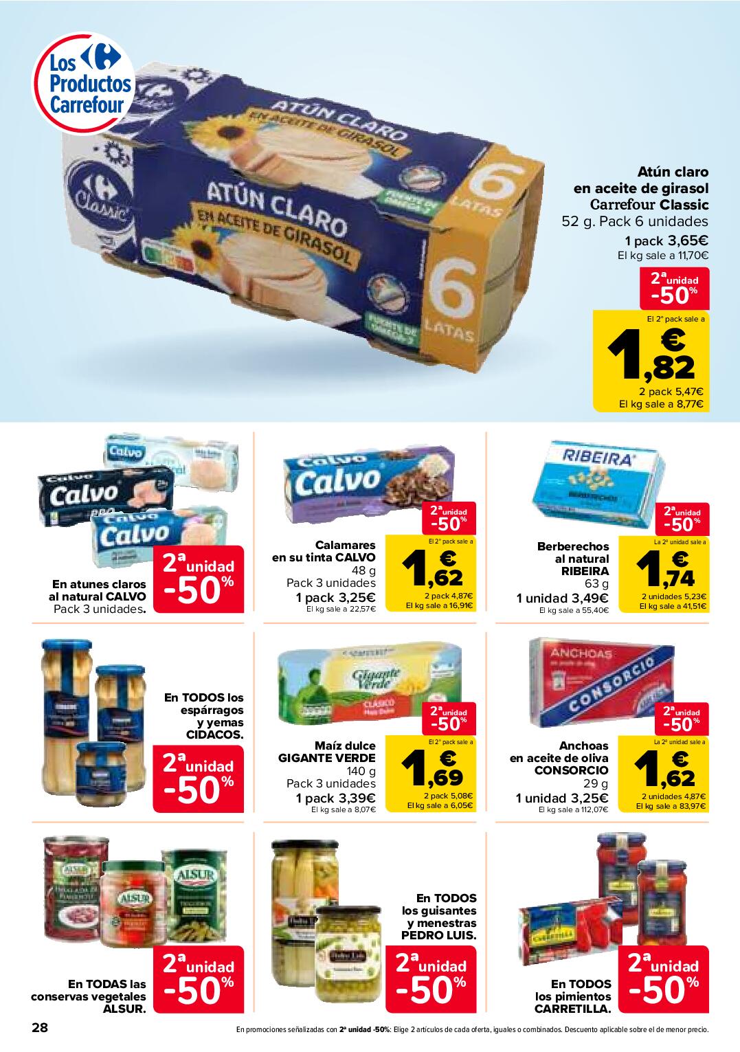 50% que vuelve Carrefour. Página 28