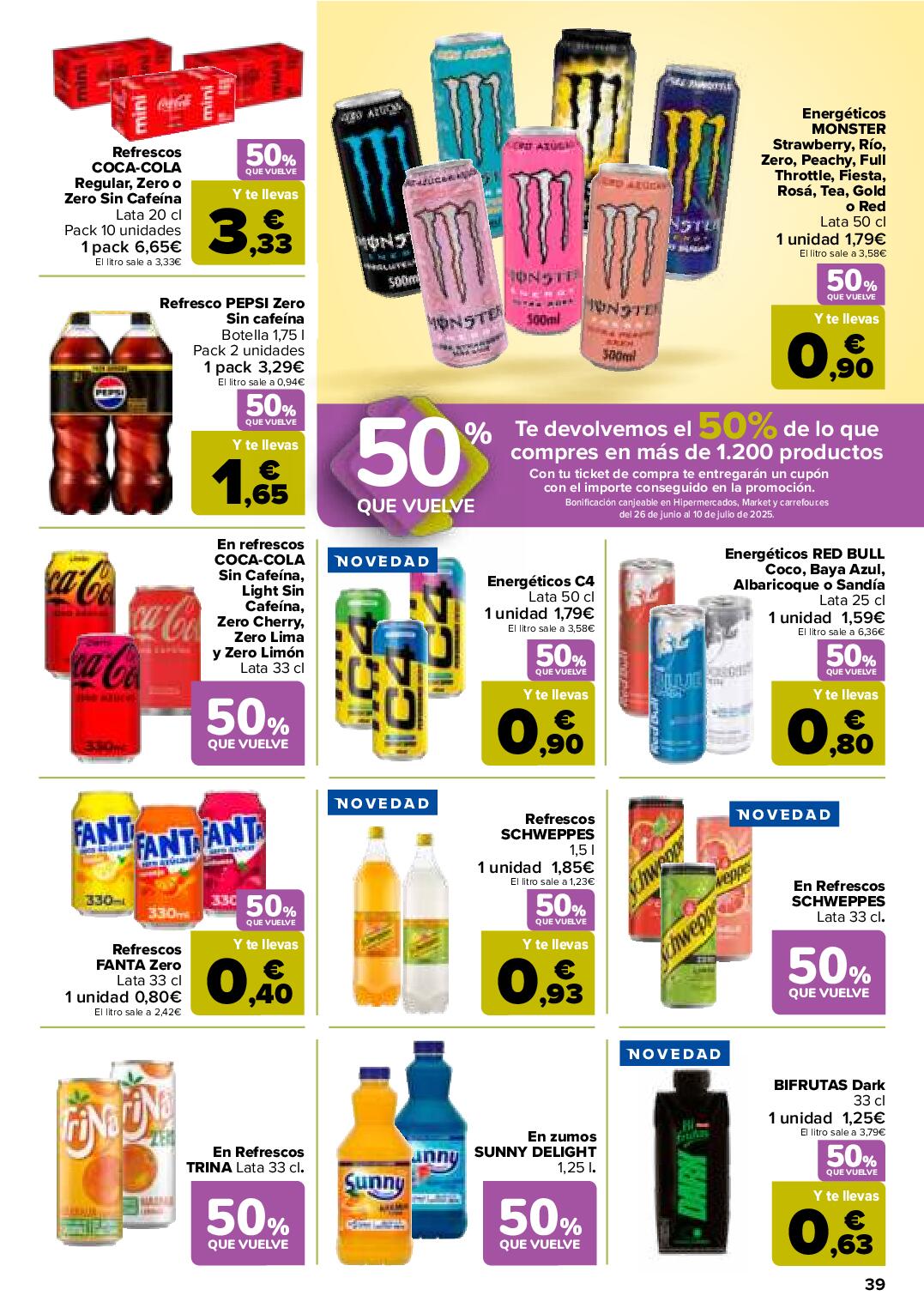 50% que vuelve Carrefour. Página 39